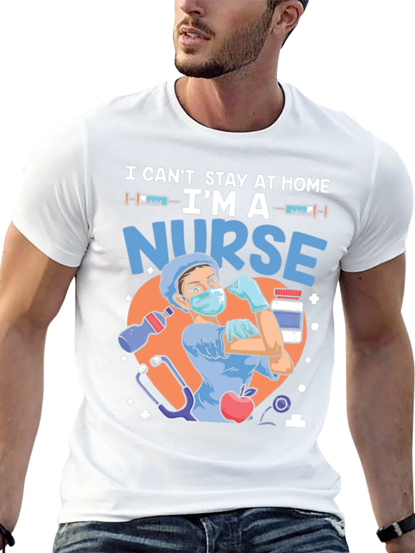 Black Nurse Graphic T-Shirt - Hero Apparel view 13