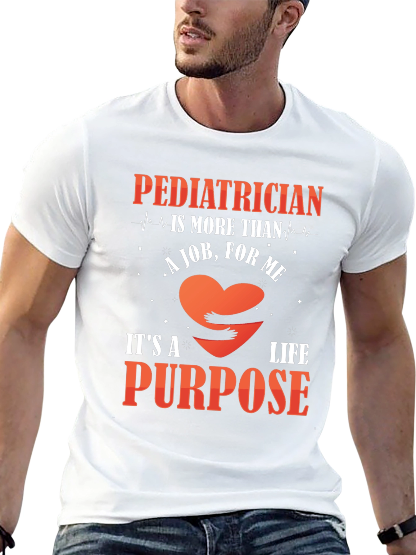 Black Pediatrician Life Purpose T-Shirt view 13
