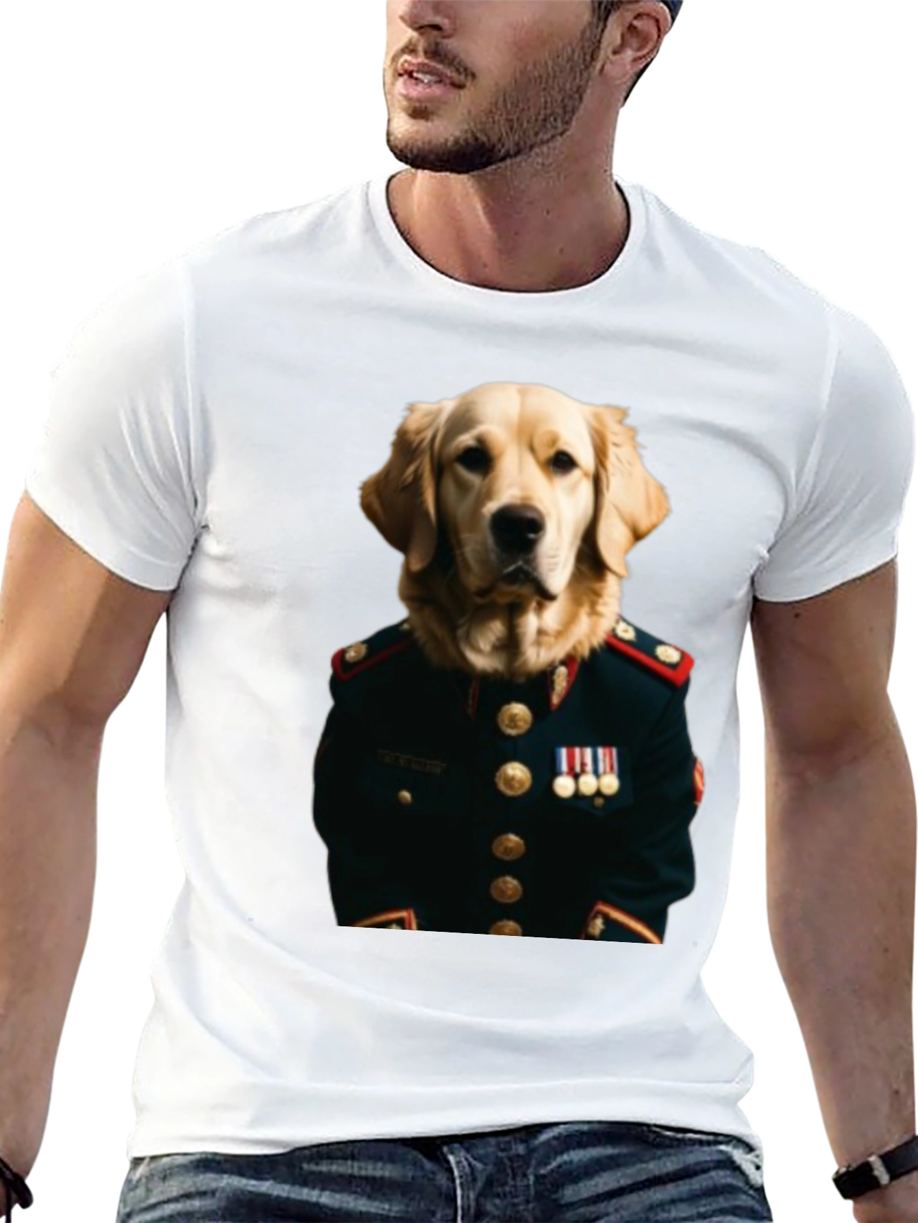 Black Dog General Graphic Tee - Unique Animal Lover Shirt view 13