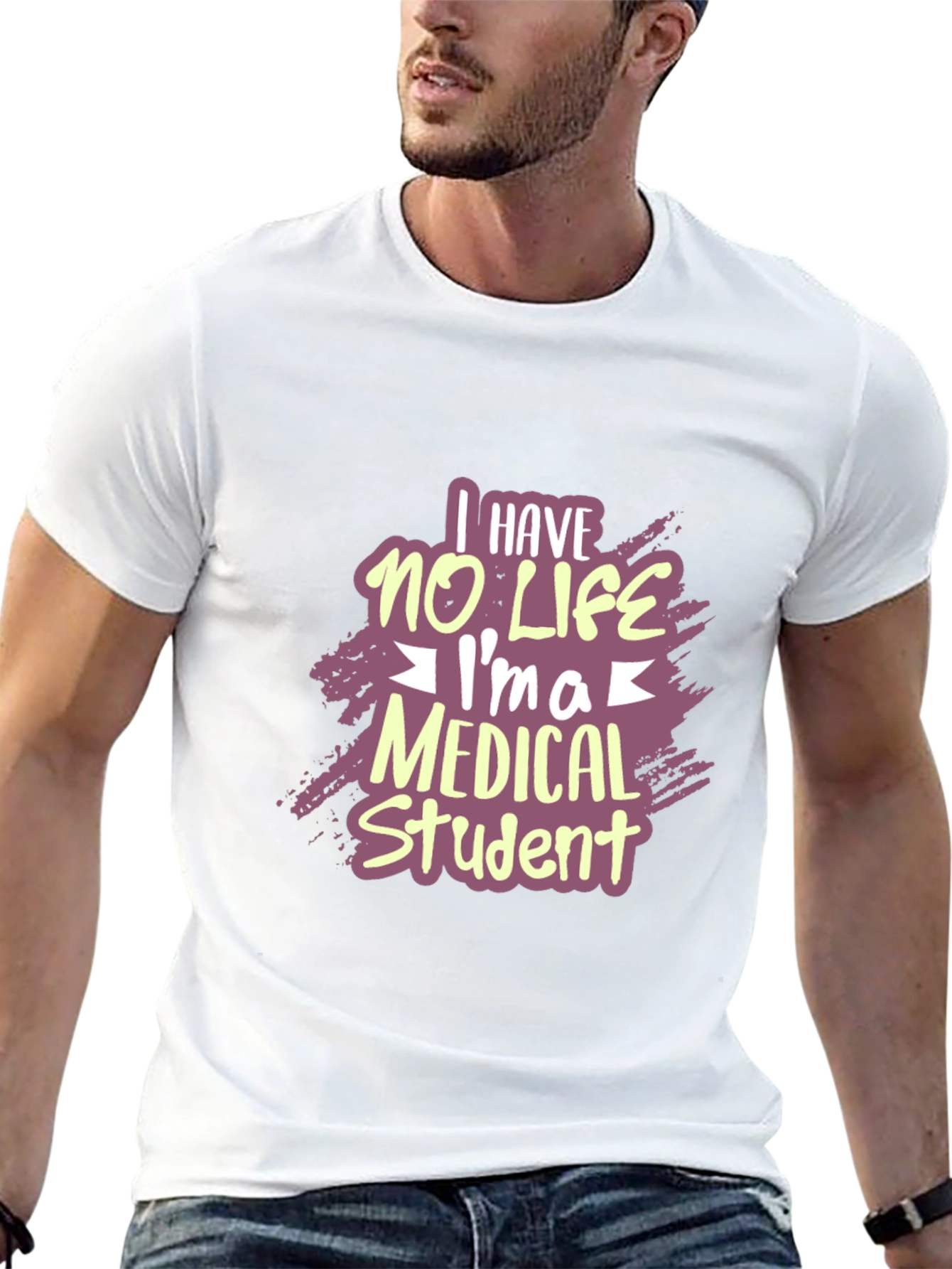 Black Medical Student Humor T-Shirt view 13