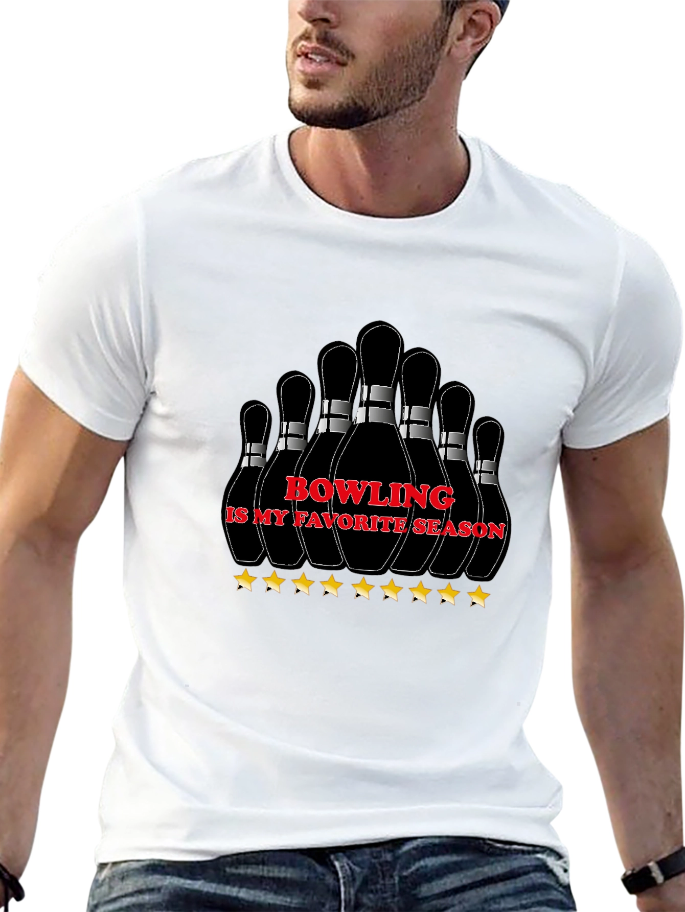 Black Bowling Season Graphic Tee view 13