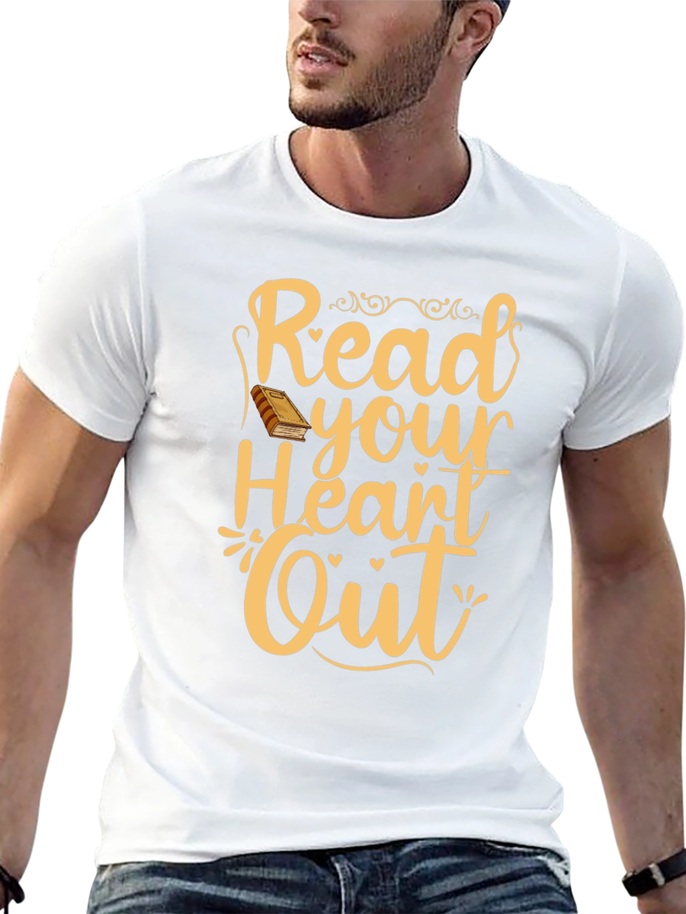 Black Read Your Heart Out T-Shirt - Book Lover Tee view 13
