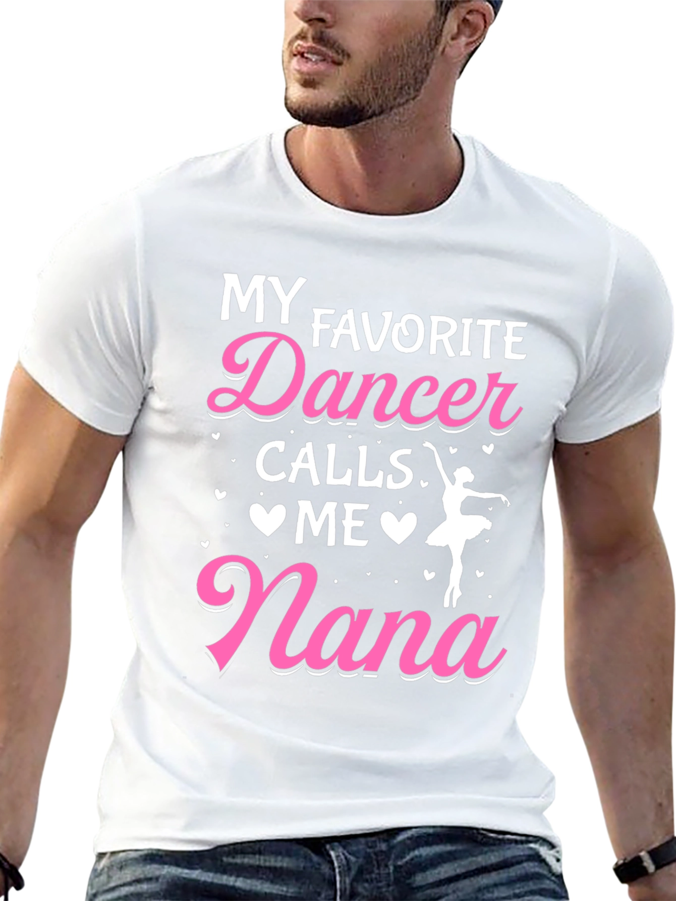 Black My Favorite Dancer Calls Me Nana Graphic Tee view 13