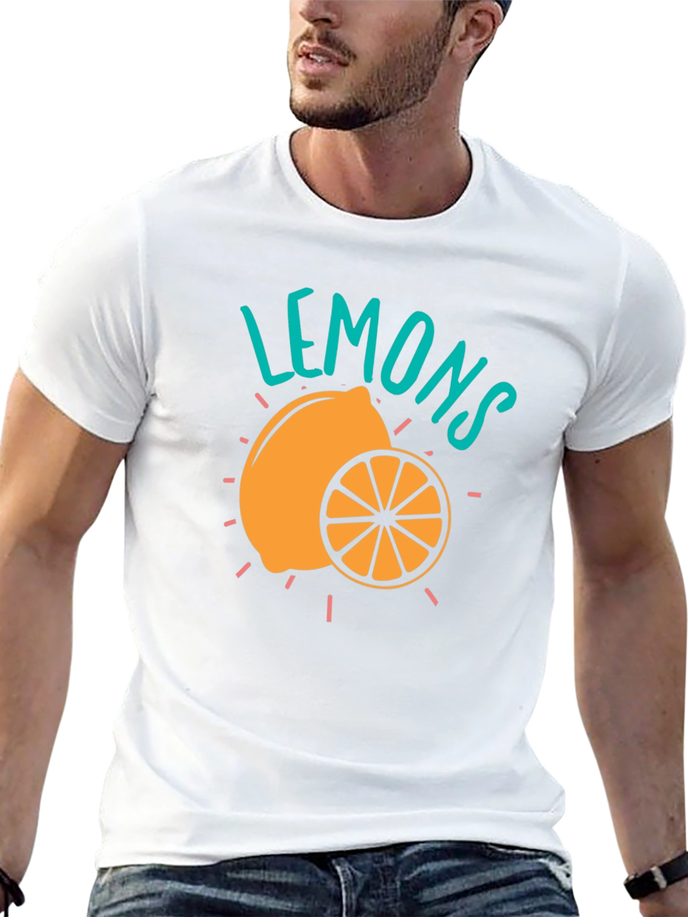Black Lemons Graphic T-Shirt - Trendy Fruit Design view 13