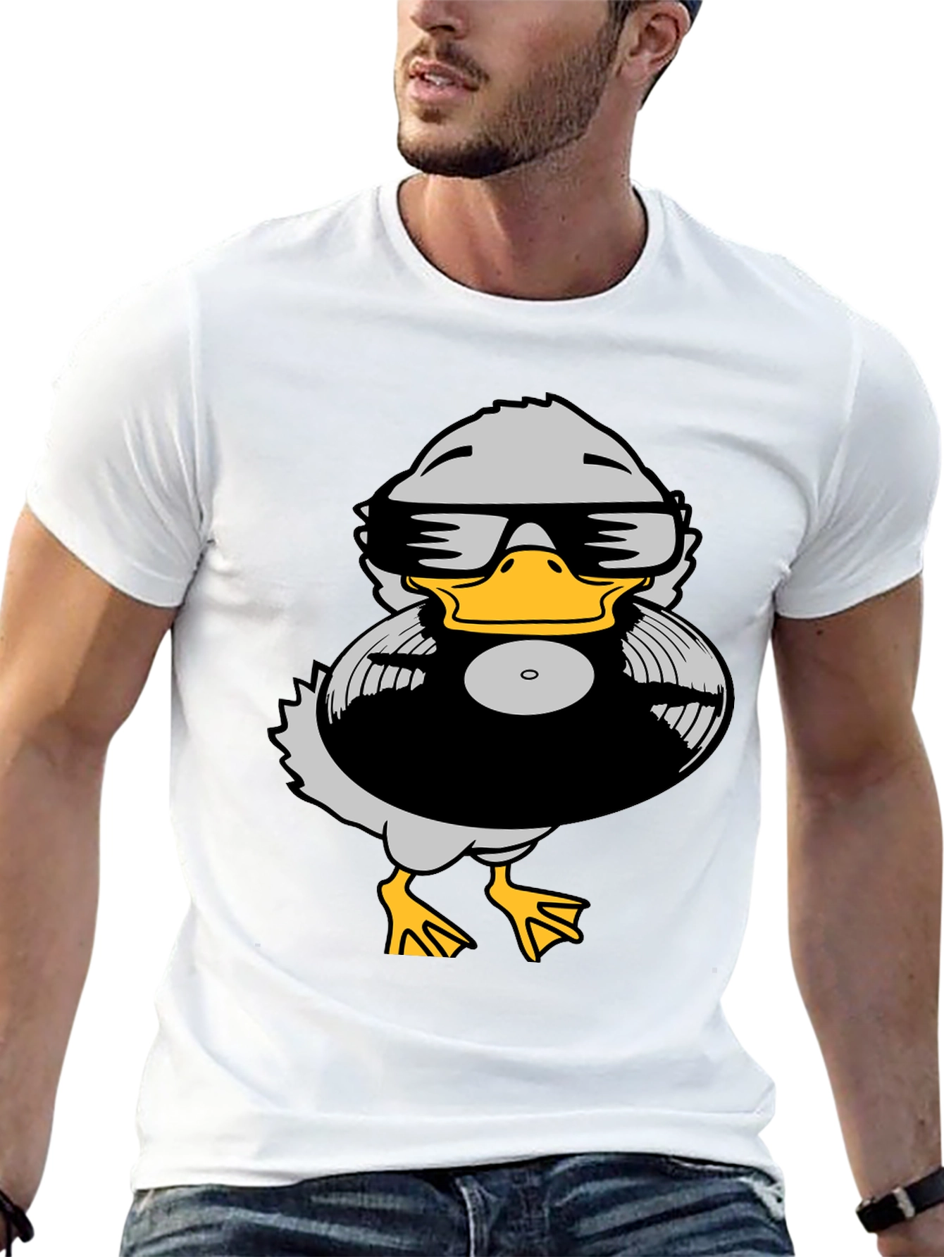 Black Duck DJ Graphic Tee - Black view 13