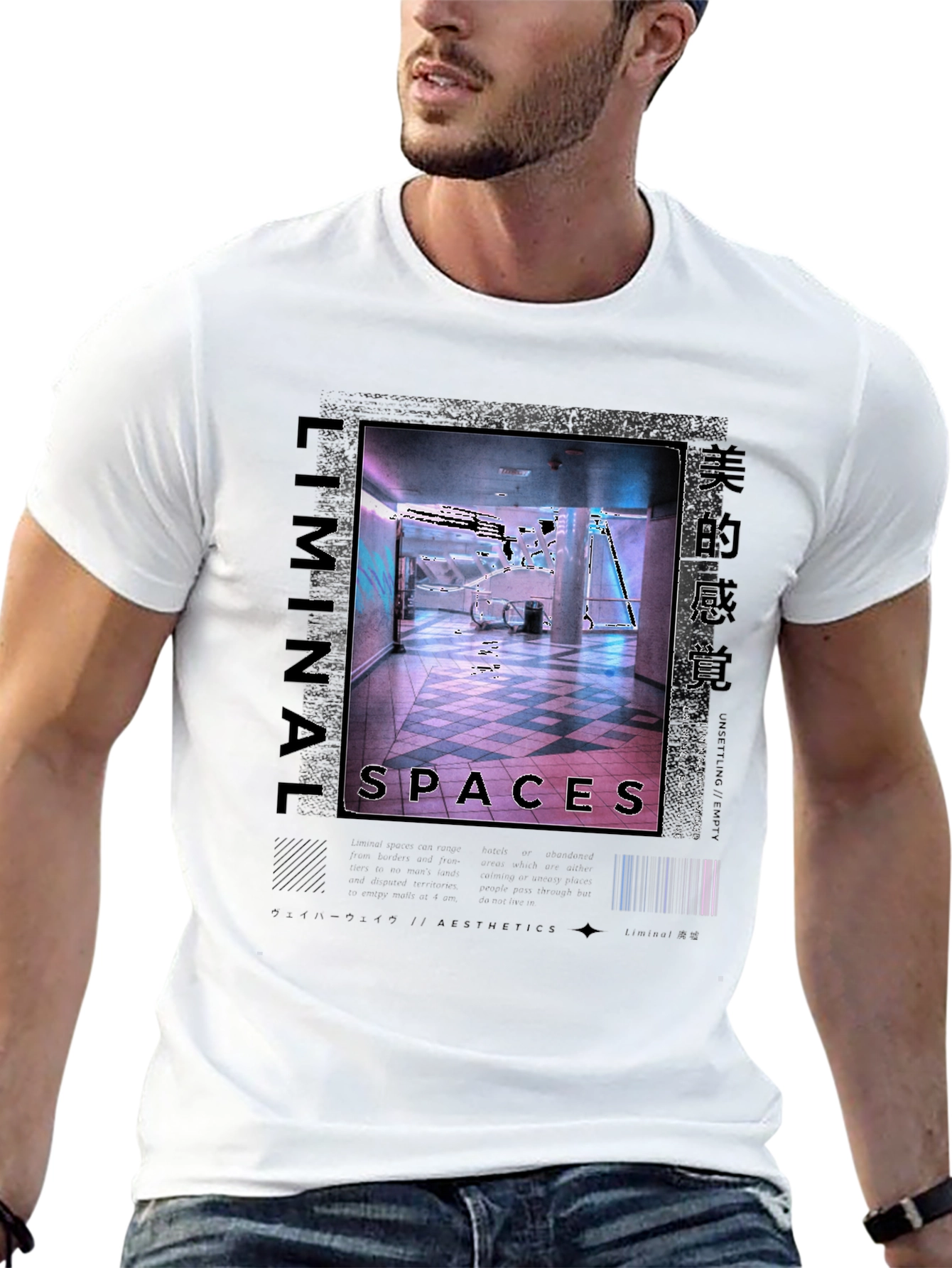 Black Liminal Spaces Graphic Tee - Black Urban Style view 13