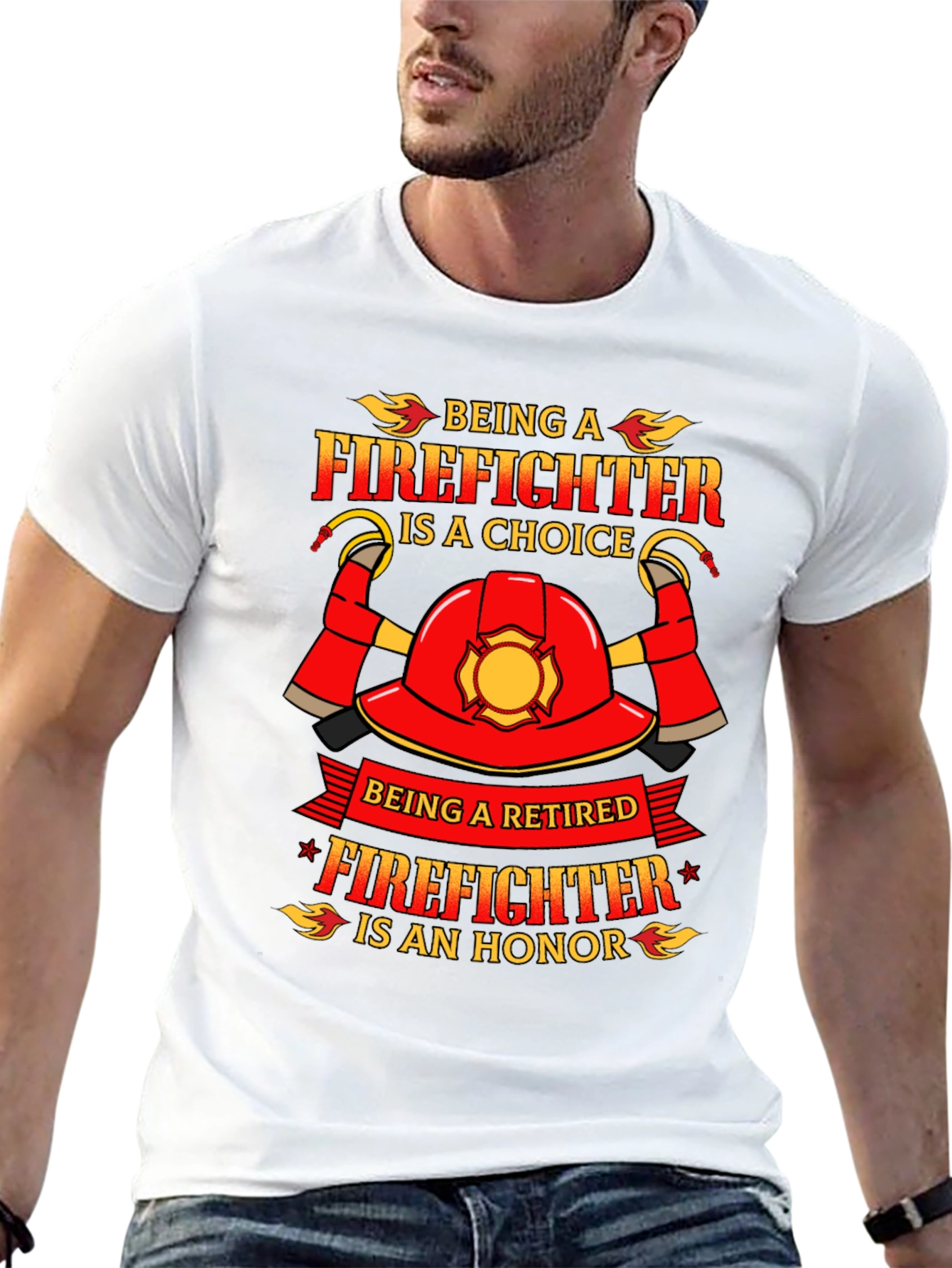 Black Firefighter Retirement Honor T-Shirt view 13