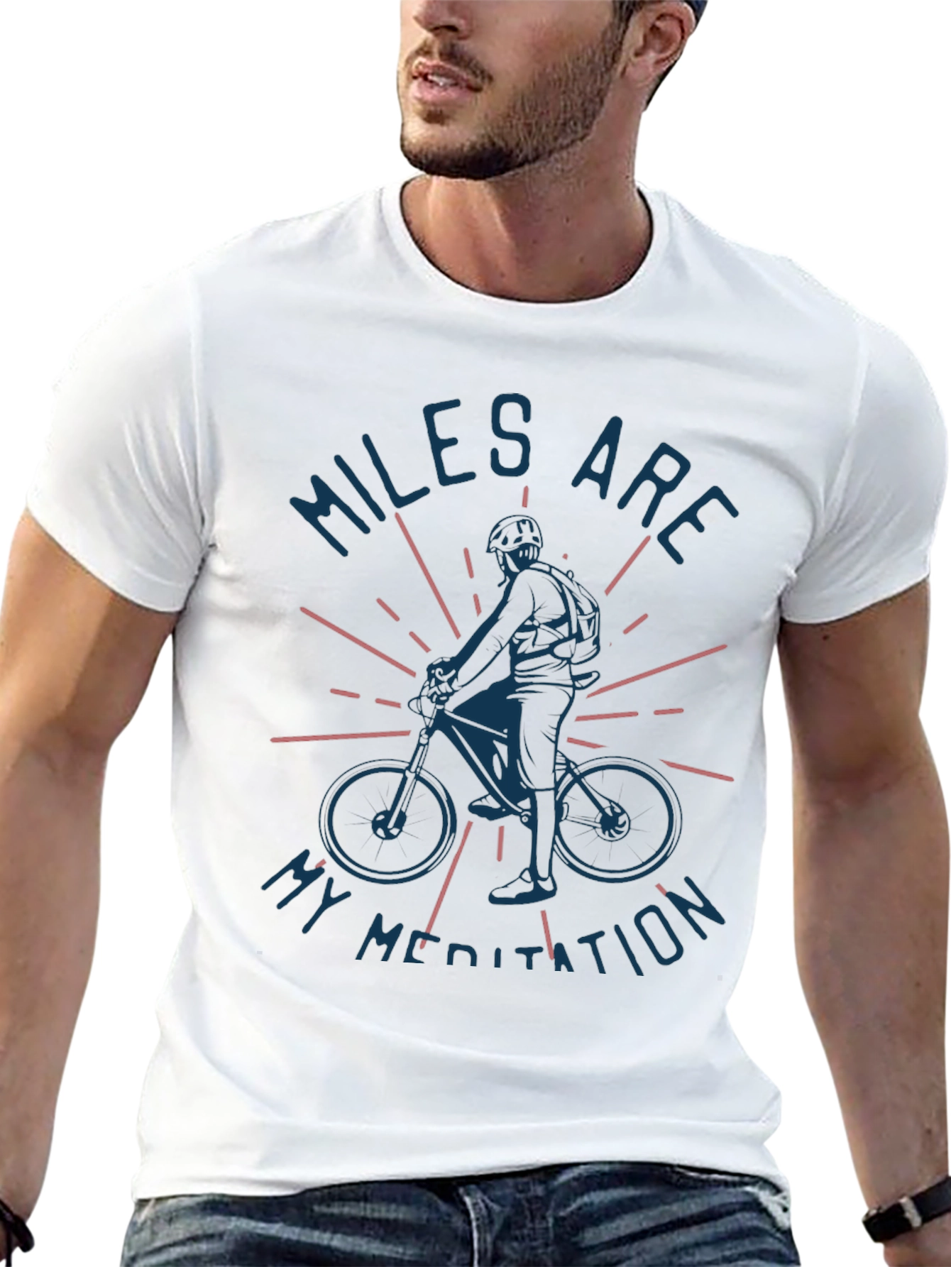 Black Miles Are My Meditation Graphic T-Shirt view 13