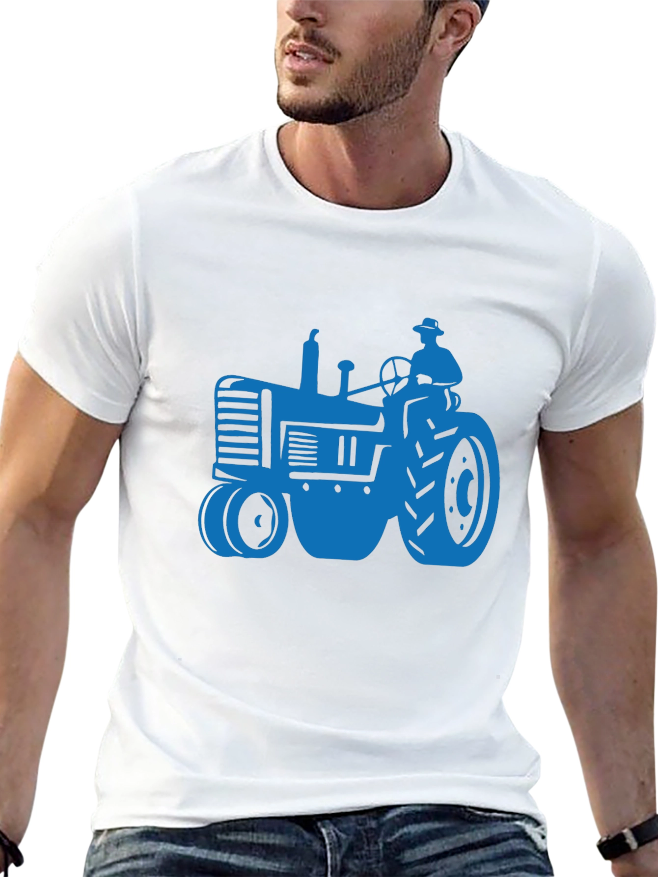 Black Tractor Graphic Tee - Farm Life Shirt view 13