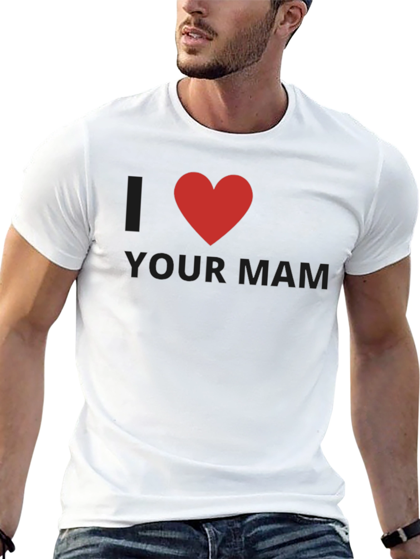 Black I Heart Your Mam Graphic T-Shirt view 13