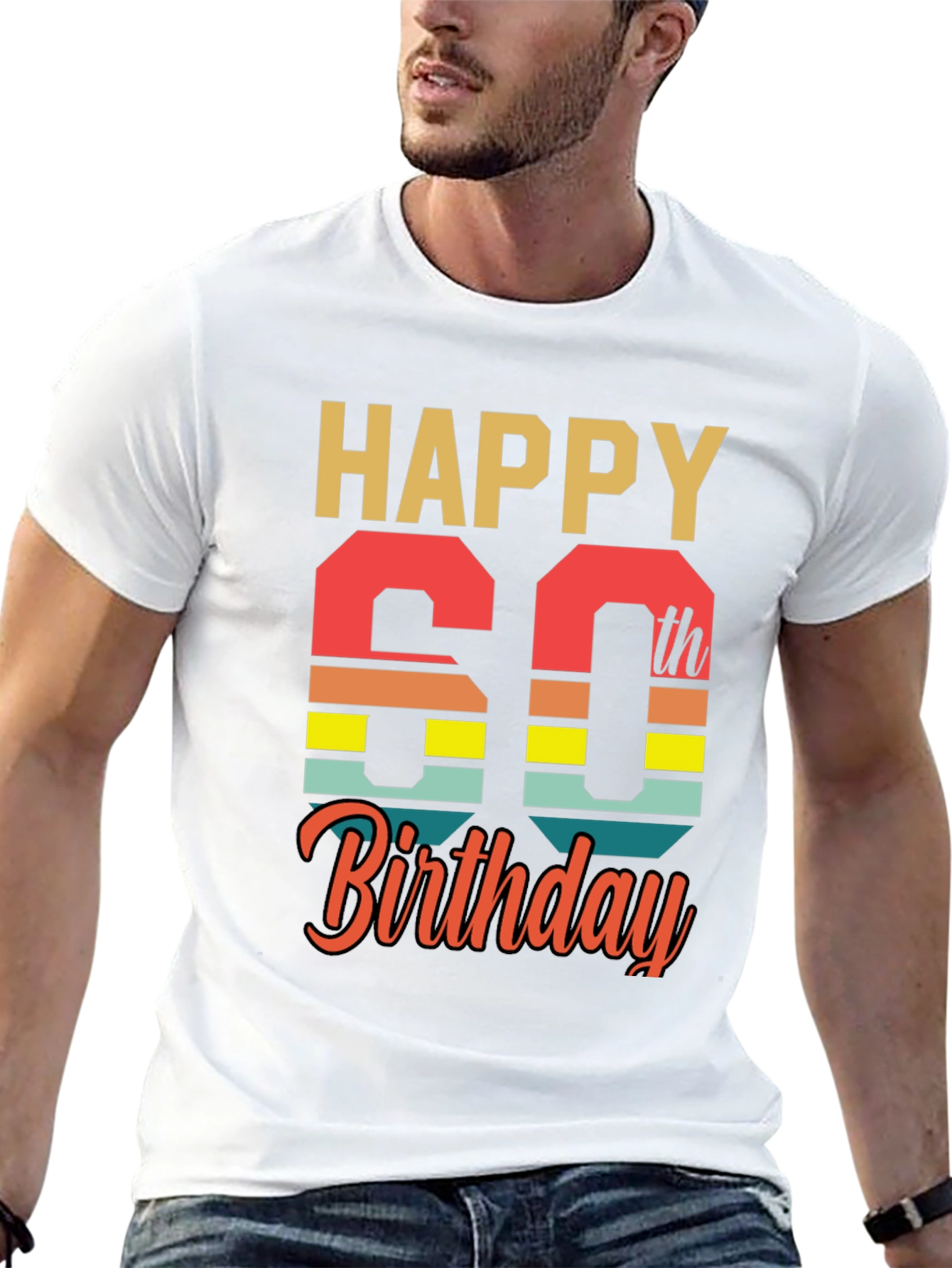 Black Happy 60th Birthday Graphic Tee view 13