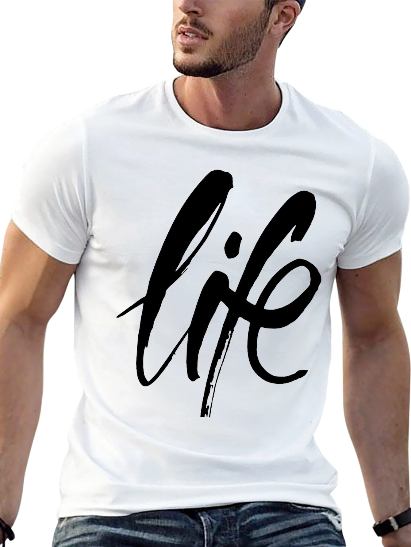 Black Life Graphic Black T-Shirt view 13