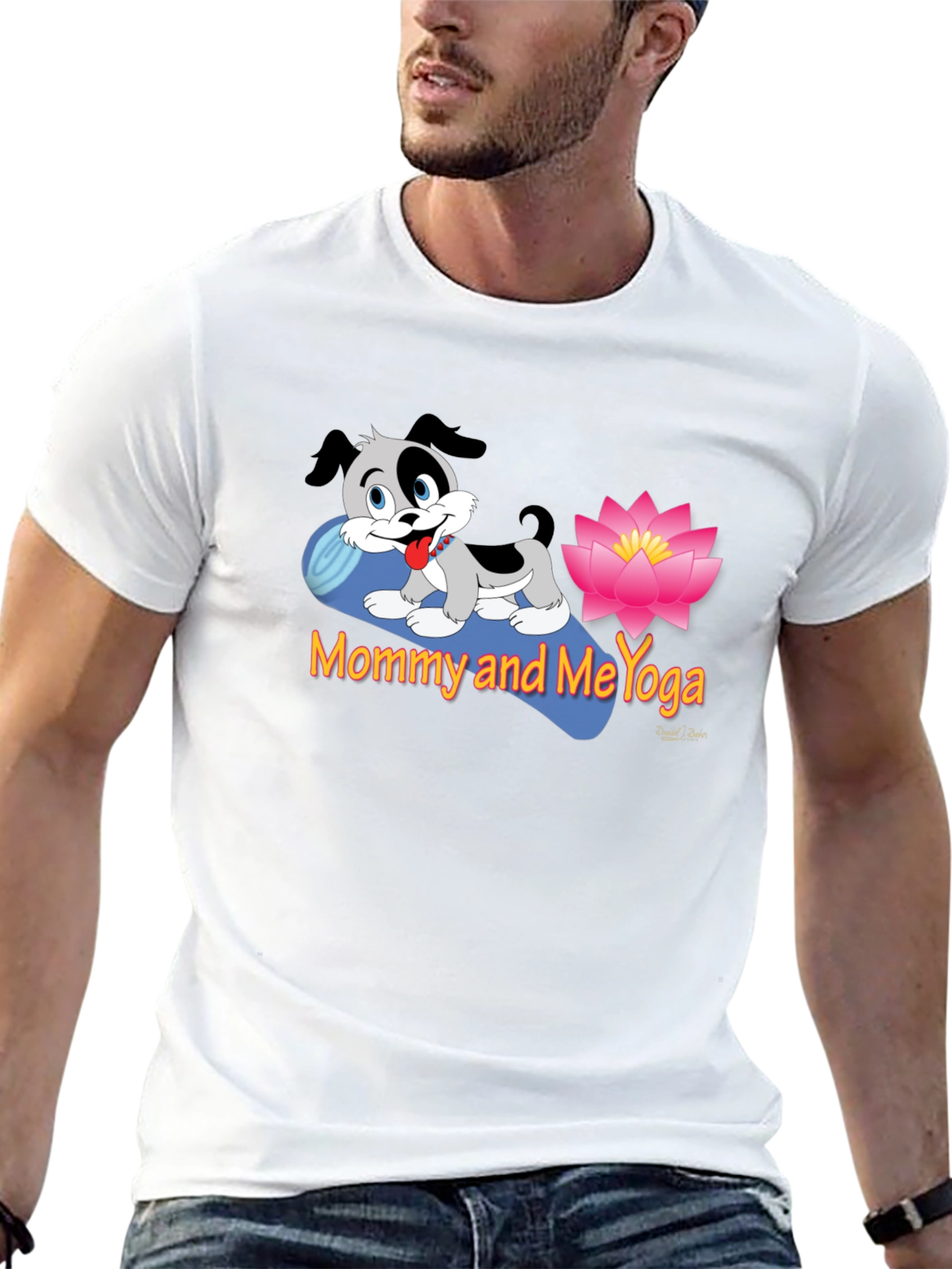 Black Mommy and Me Yoga Black T-Shirt view 13