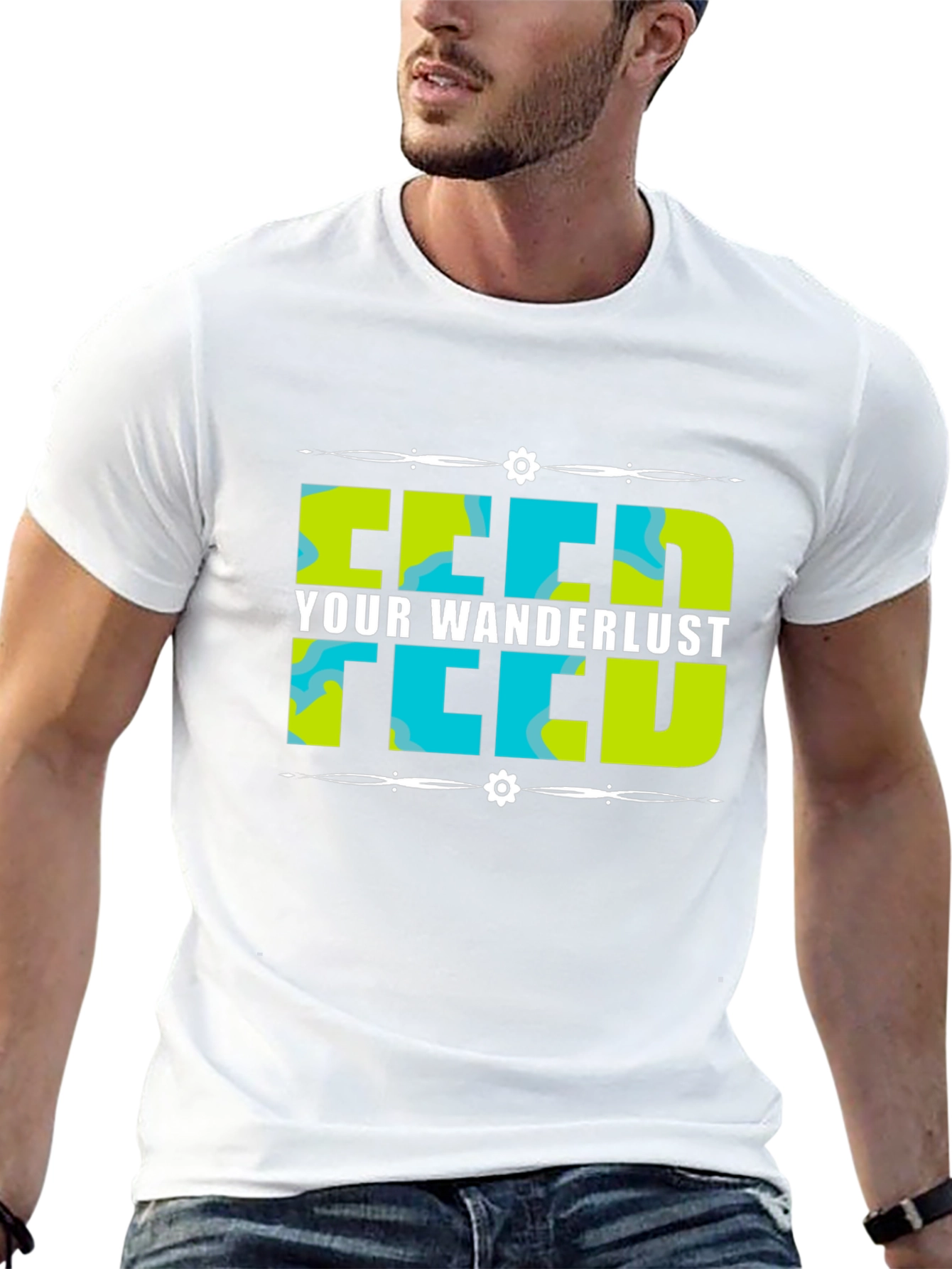 Black Feed Your Wanderlust Graphic Tee view 13