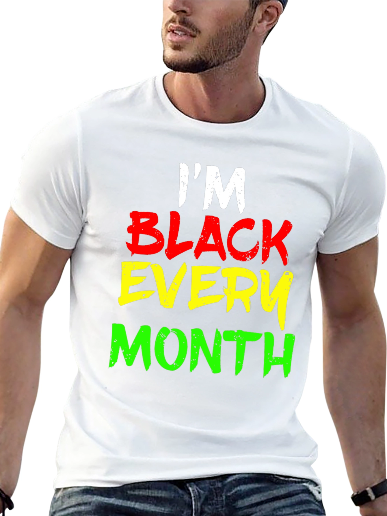 Black I'm Black Every Month Graphic Tee view 13