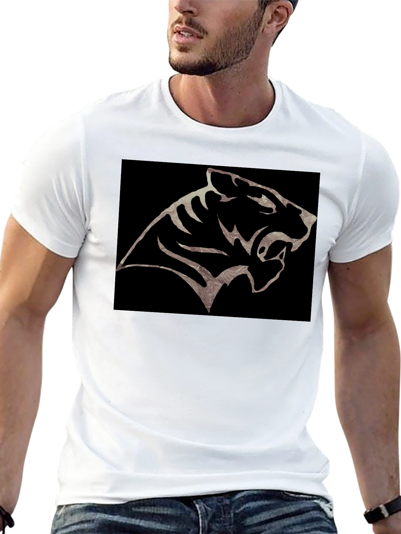 Black Black Tiger Graphic Tee - Fierce Style view 13