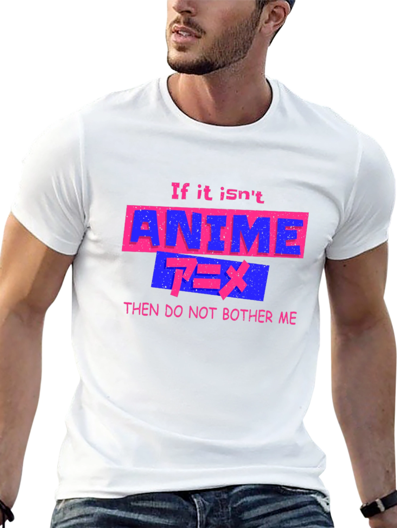 Black Anime Lover's Graphic T-Shirt - "Do Not Bother Me" view 13