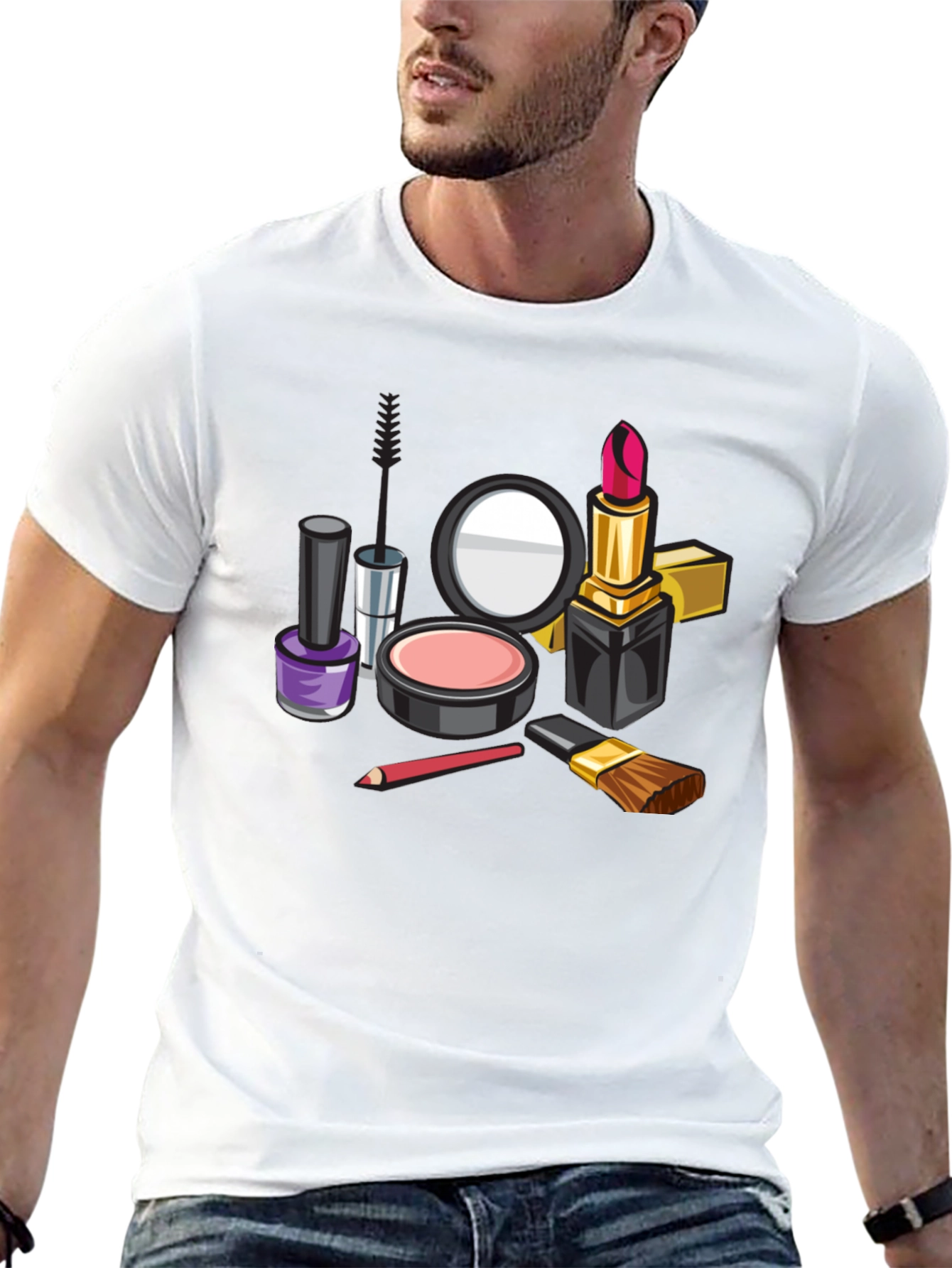 Makeup Kit Graphic Tee - Stylish & Fun! - 13