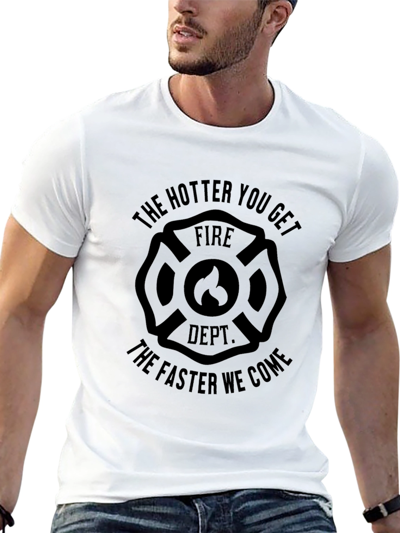 Black Fire Department T-Shirt - The Hotter You Get view 13