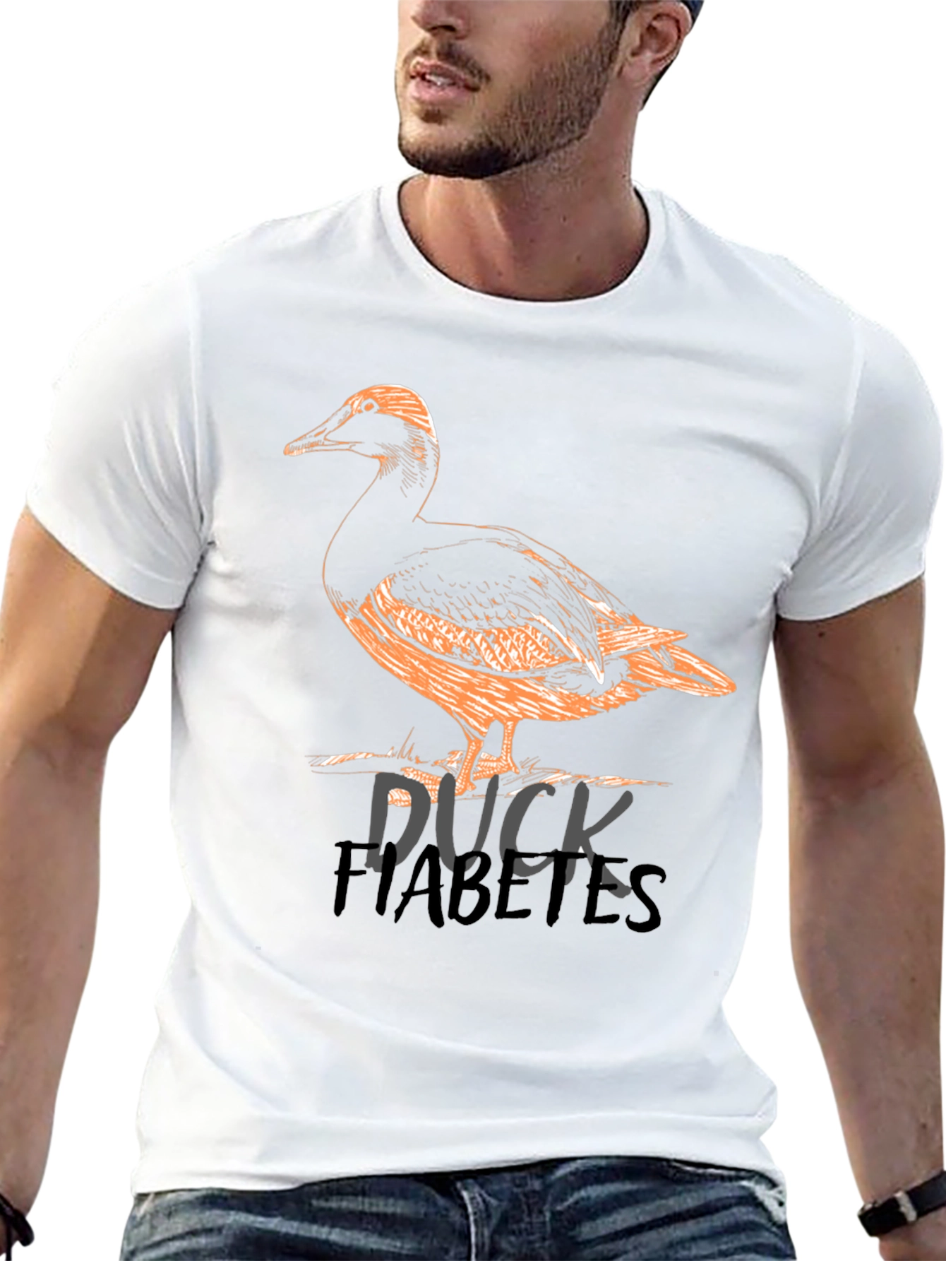 Black Duck Diabetes Graphic T-Shirt view 13