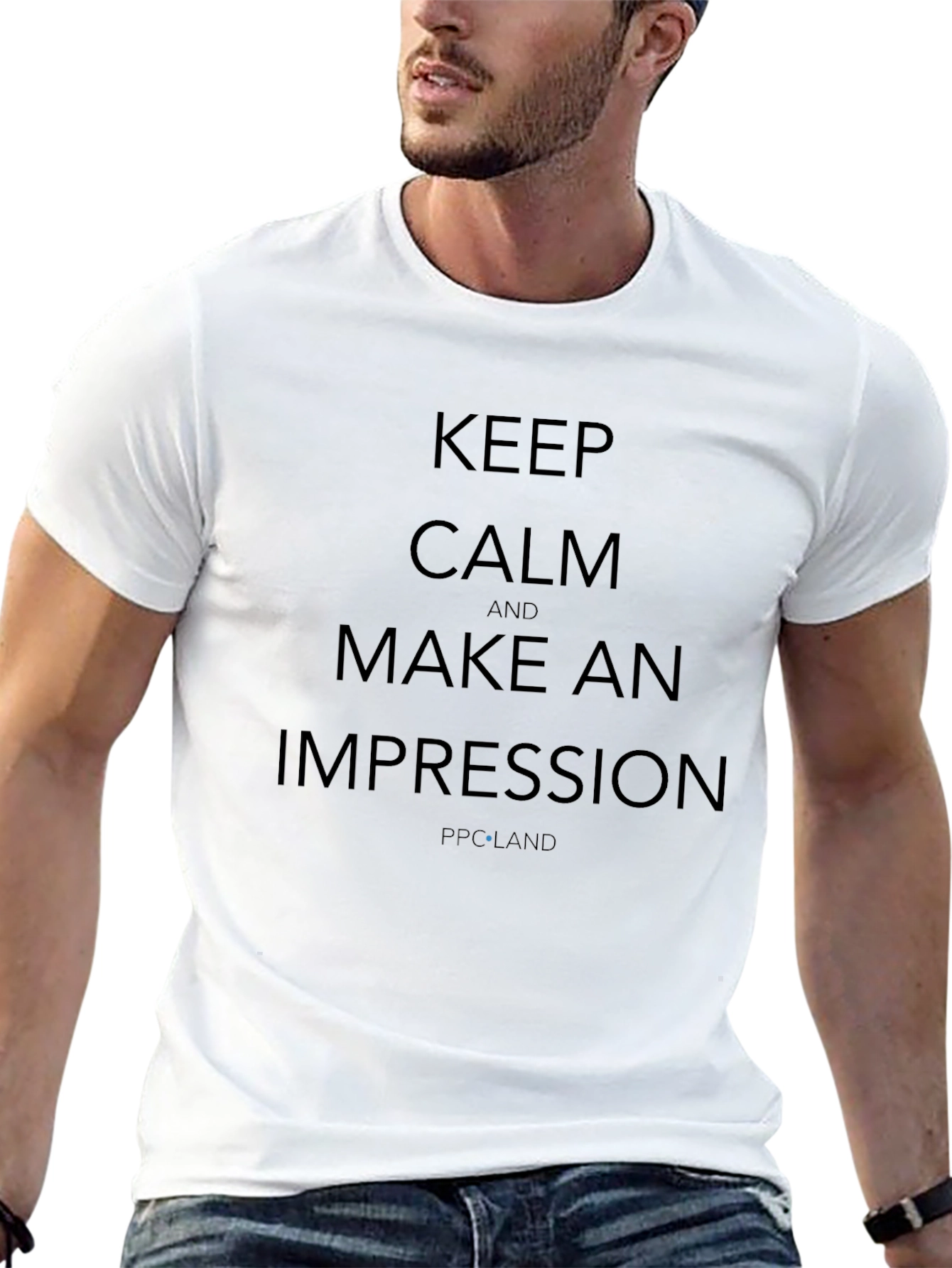 Black Keep Calm Impression Black T-Shirt view 13