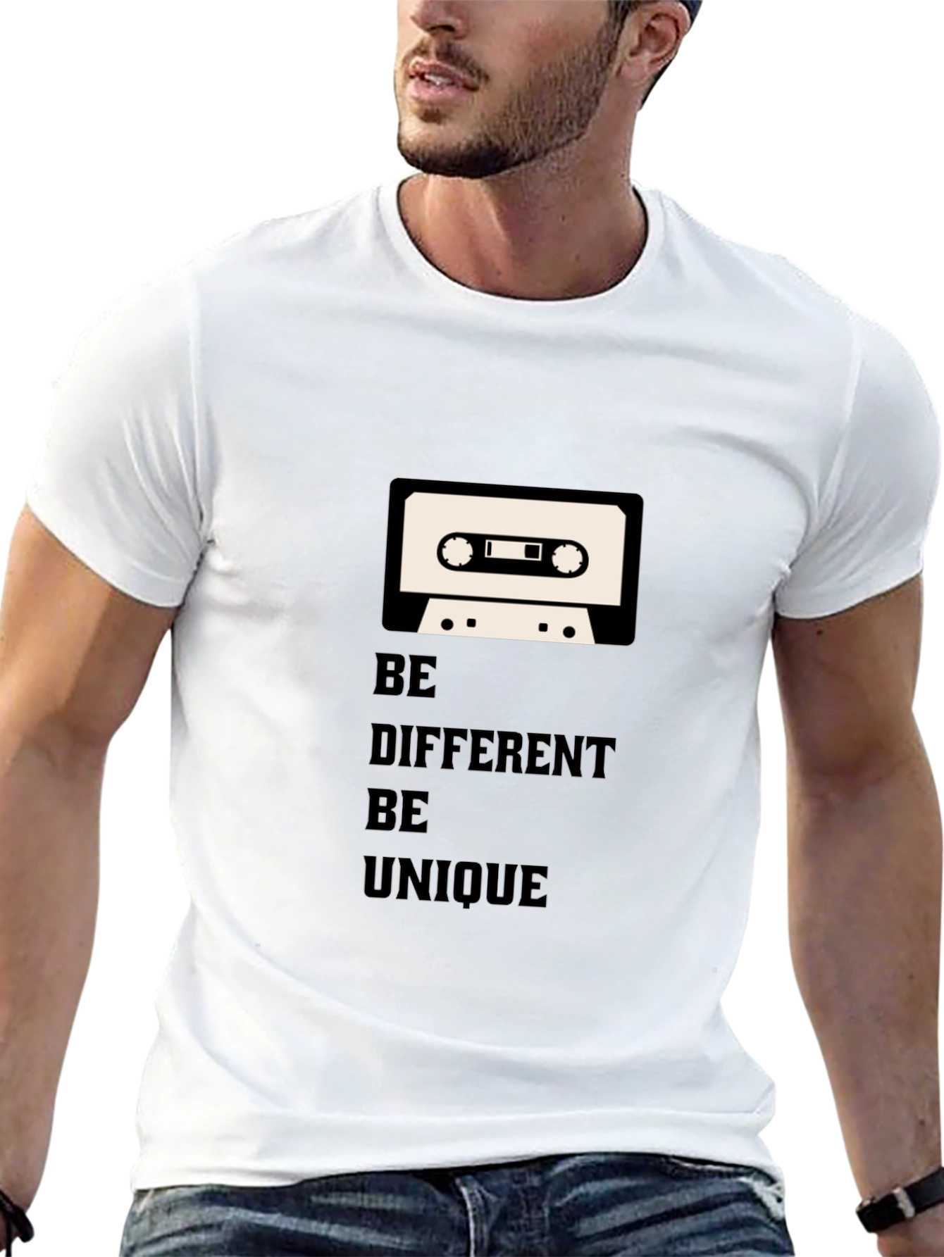 Black Be Different Graphic T-Shirt view 13