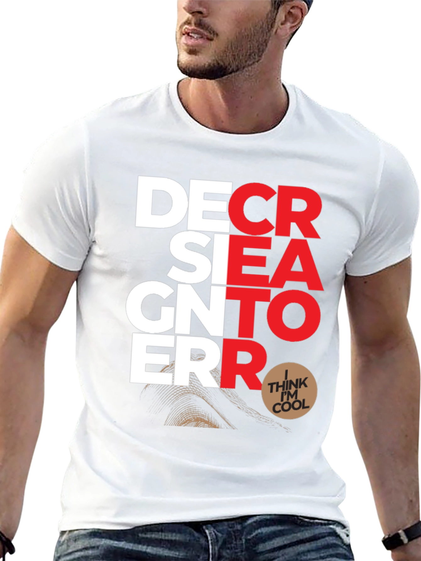 Black Designer Error Graphic Print T-Shirt view 13