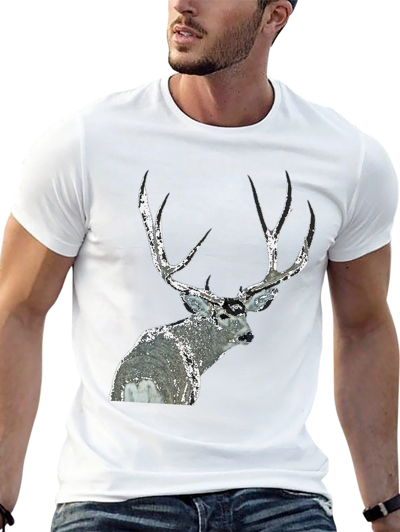 Black Deer Graphic Tee - Black Short Sleeve view 13