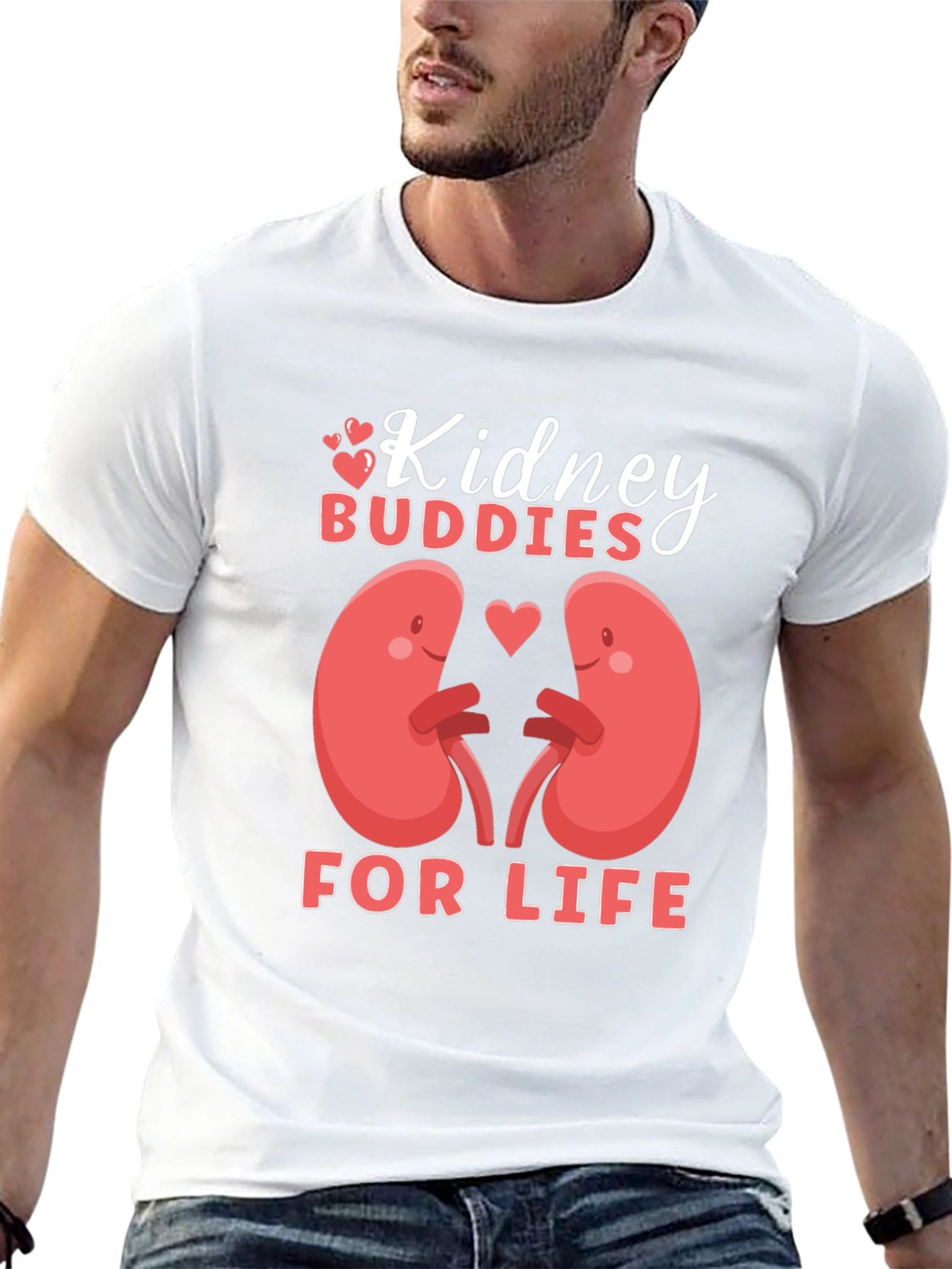 Black Kidney Buddies T-Shirt: For Life view 13