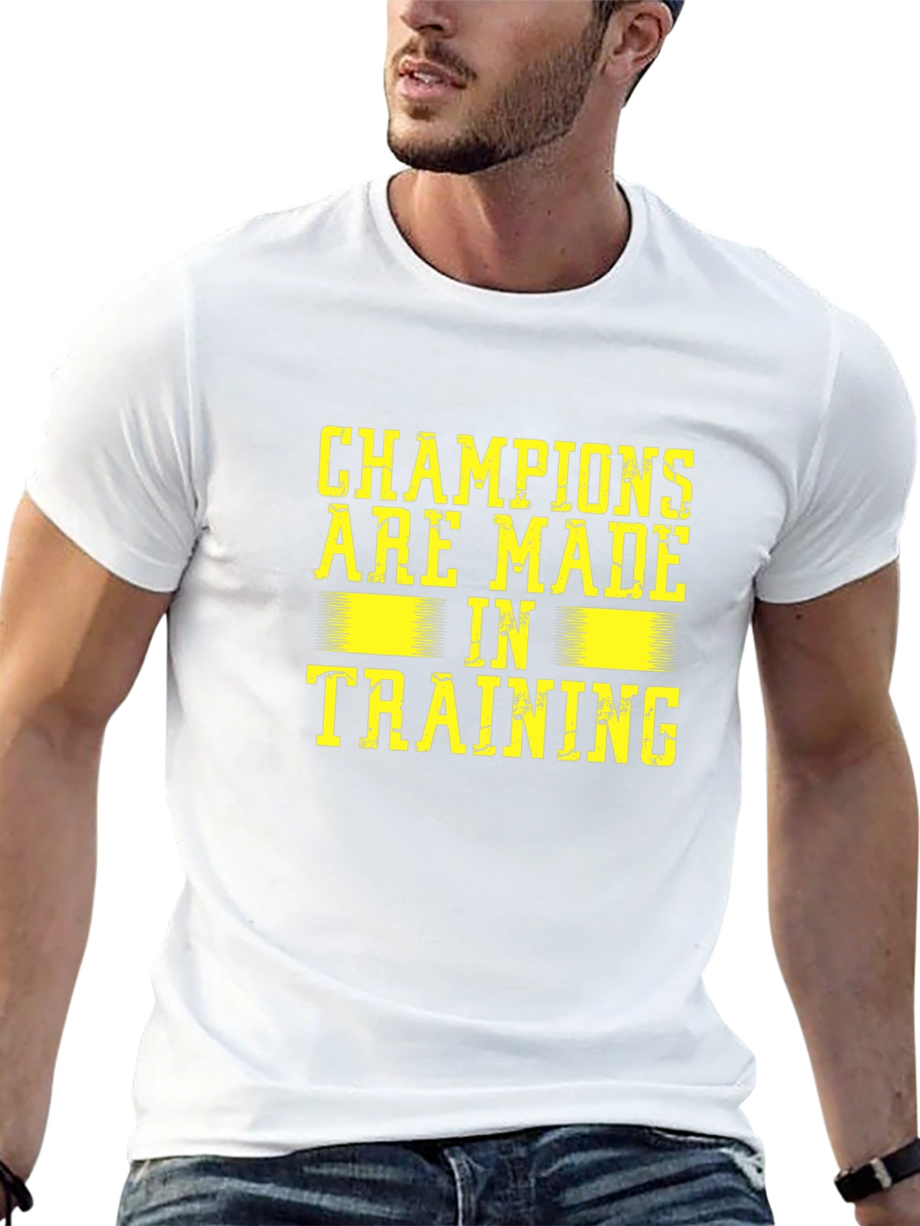Black Champions Training Graphic Tee - Black view 13