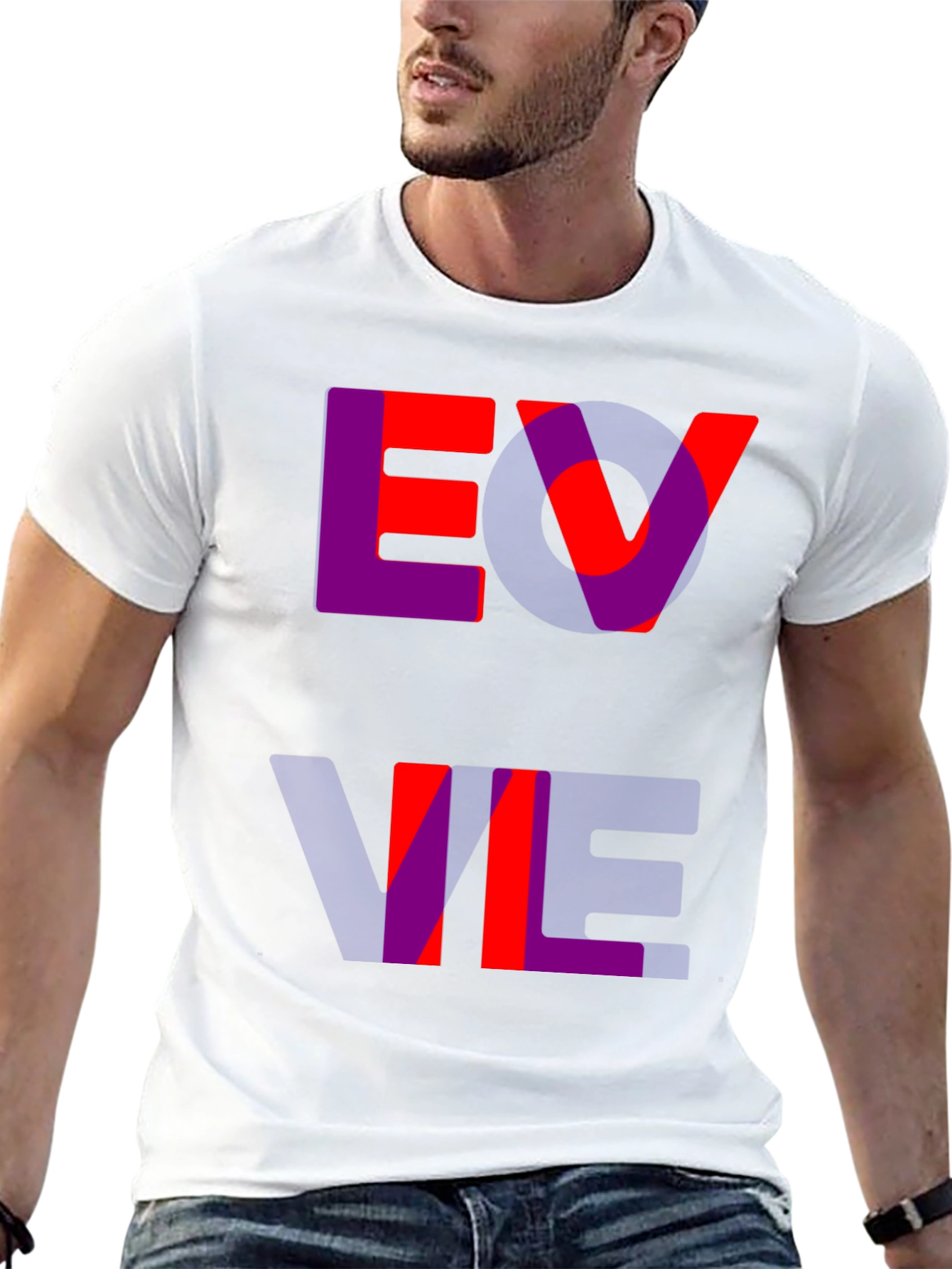 Black Bold Graphic Tee - Evil Design view 13