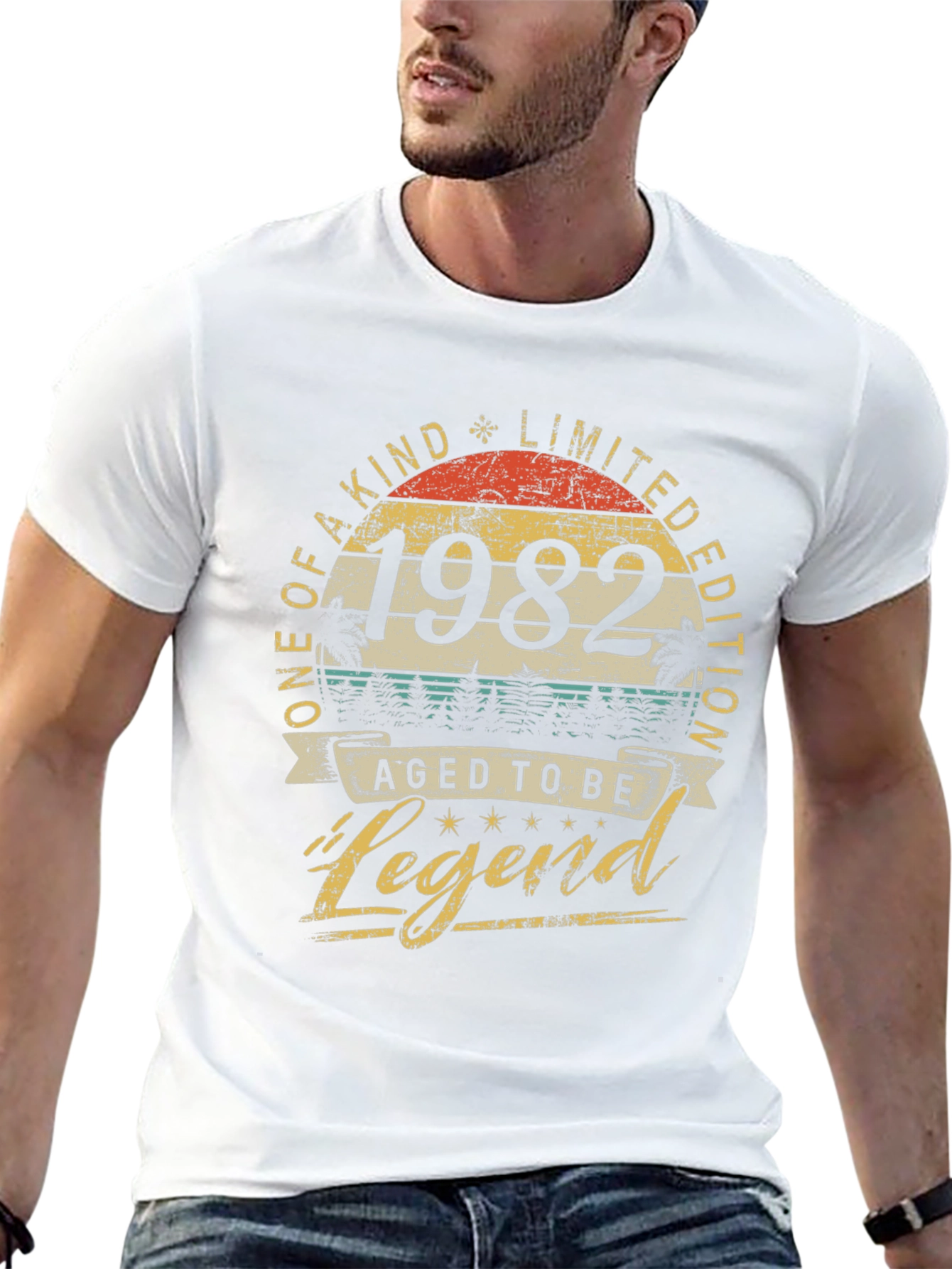 Black Aged to be Legend 1982 Graphic T-Shirt view 13