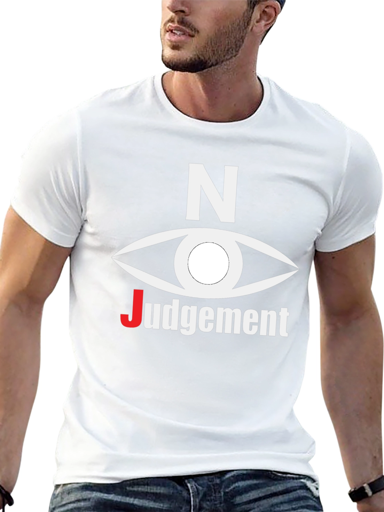 Black Novelty N Eye Judgement Graphic Tee - Black view 13