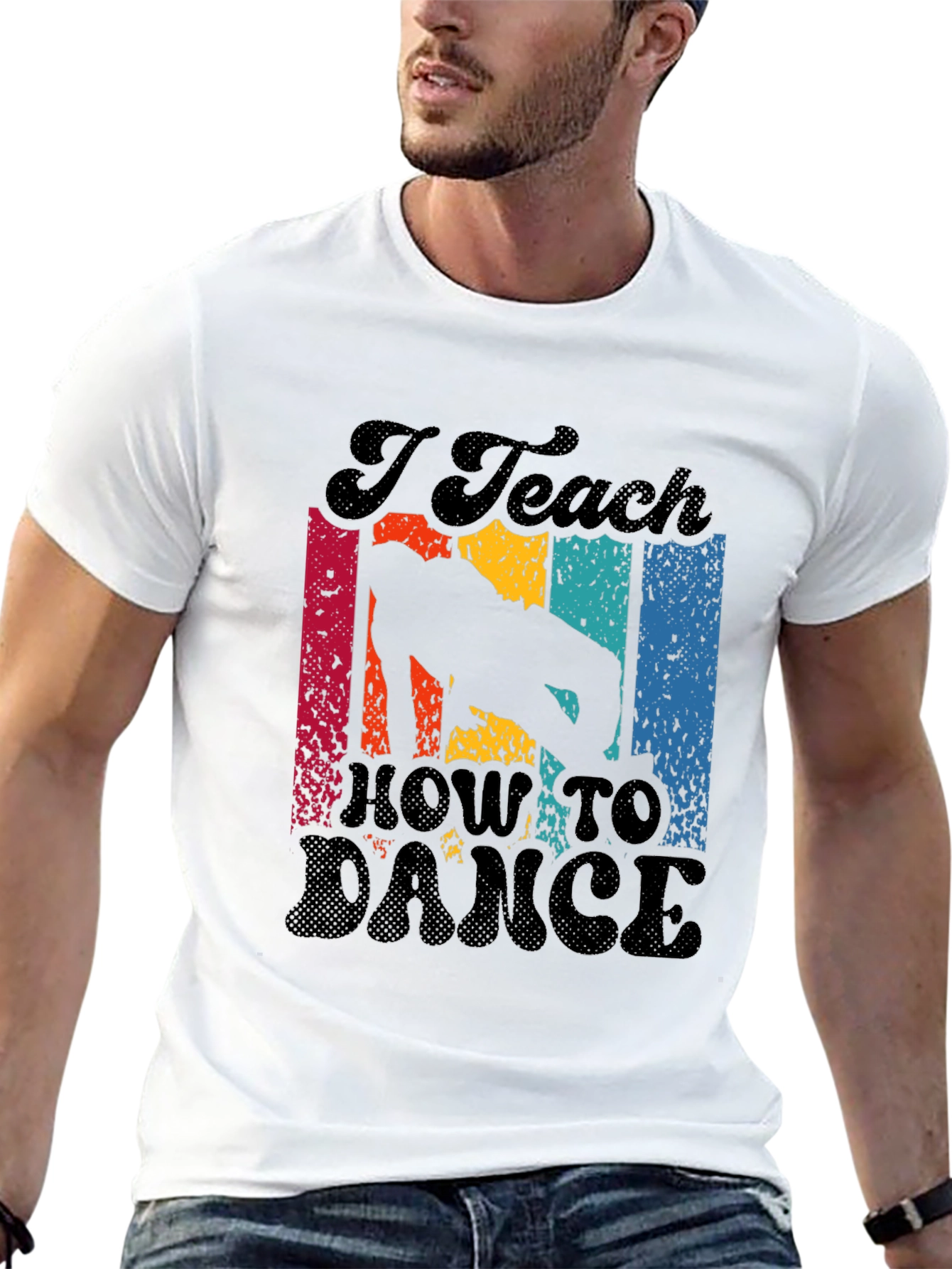 Black I Teach How To Dance Retro T-Shirt view 13