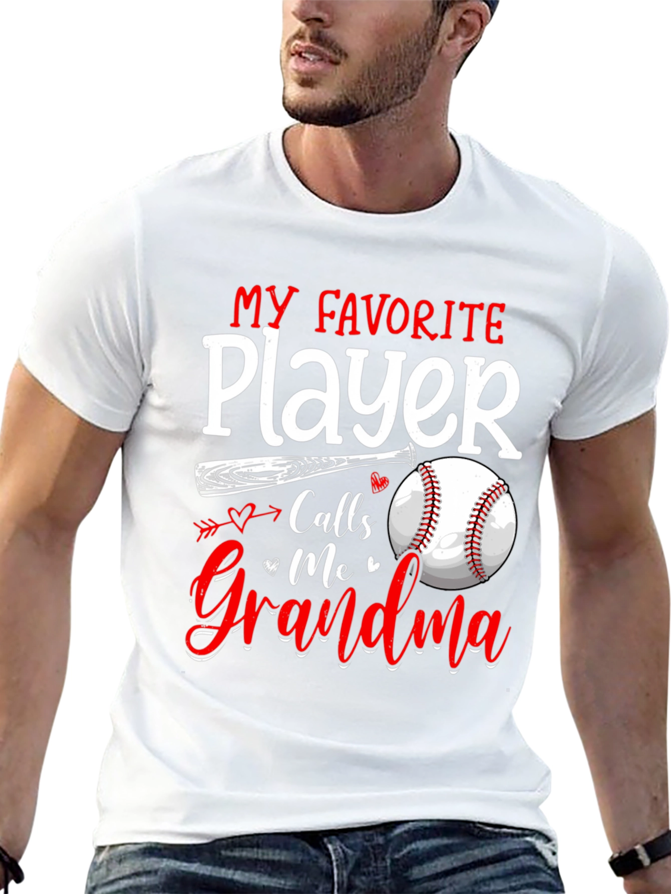 Black Grandma's Favorite Baseball Player T-Shirt view 13
