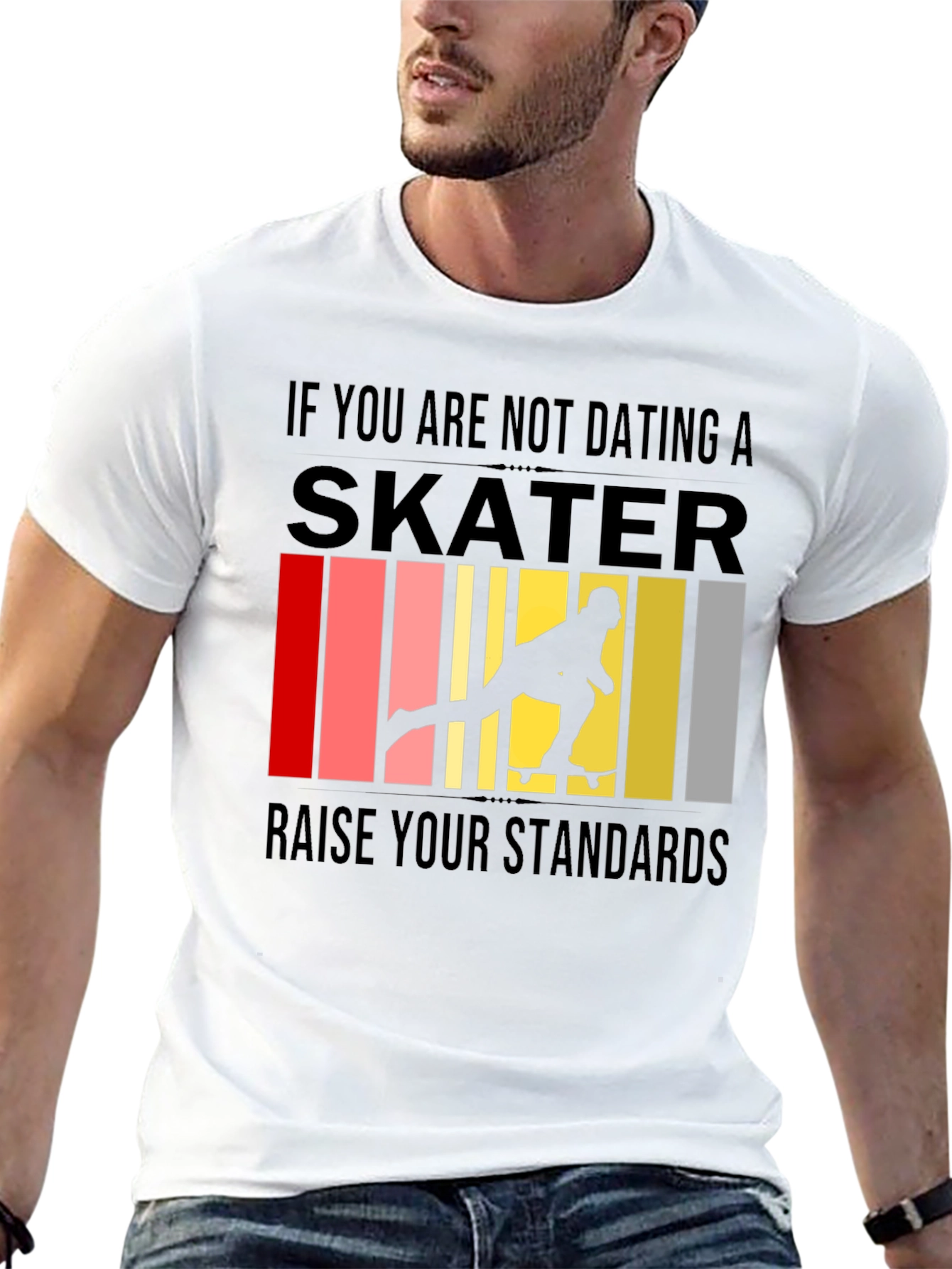 Black Skater Graphic T-Shirt - Raise Your Standards view 13