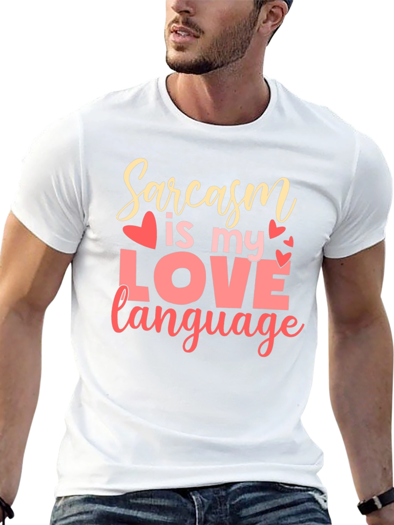 Black Sarcasm is My Love Language Graphic T-Shirt view 13