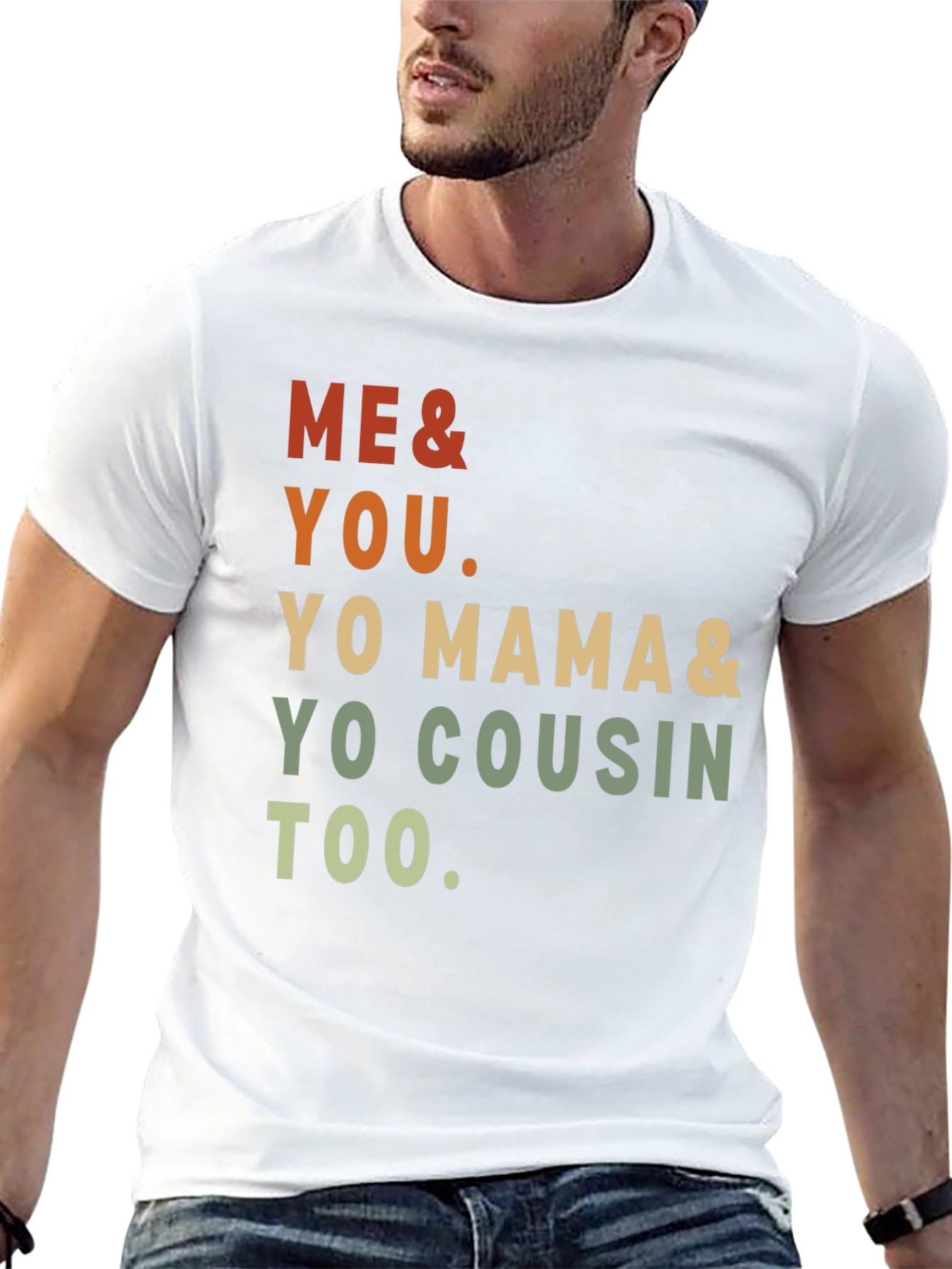 Black Me & You Tee - Yo Mama & Cousin Too - Retro Style view 13