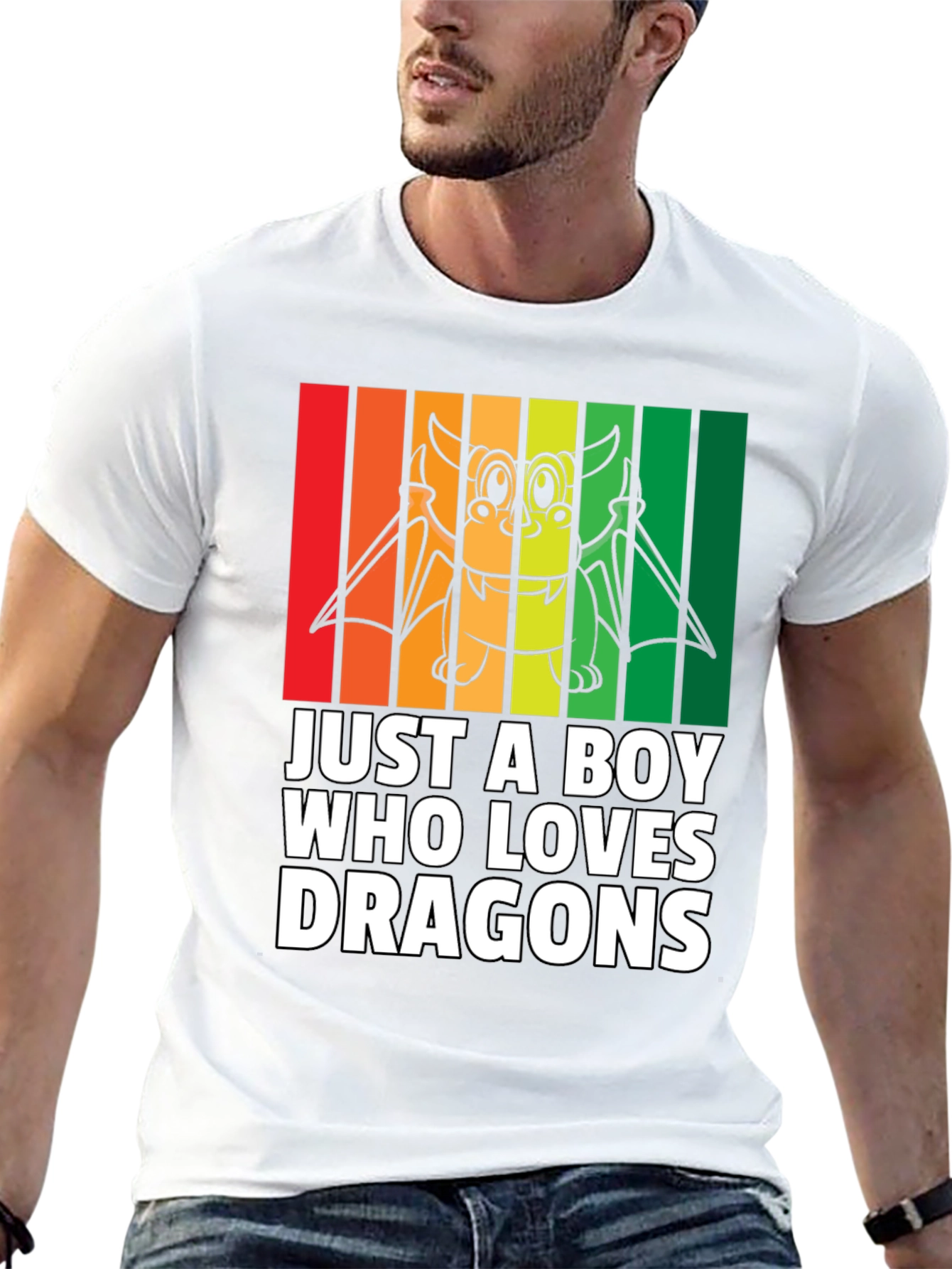 Black Just A Boy Who Loves Dragons T-Shirt view 13