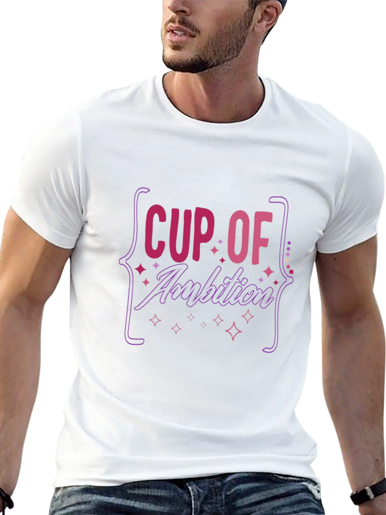Black Cup of Ambition Graphic Tee - Comfort & Style view 13