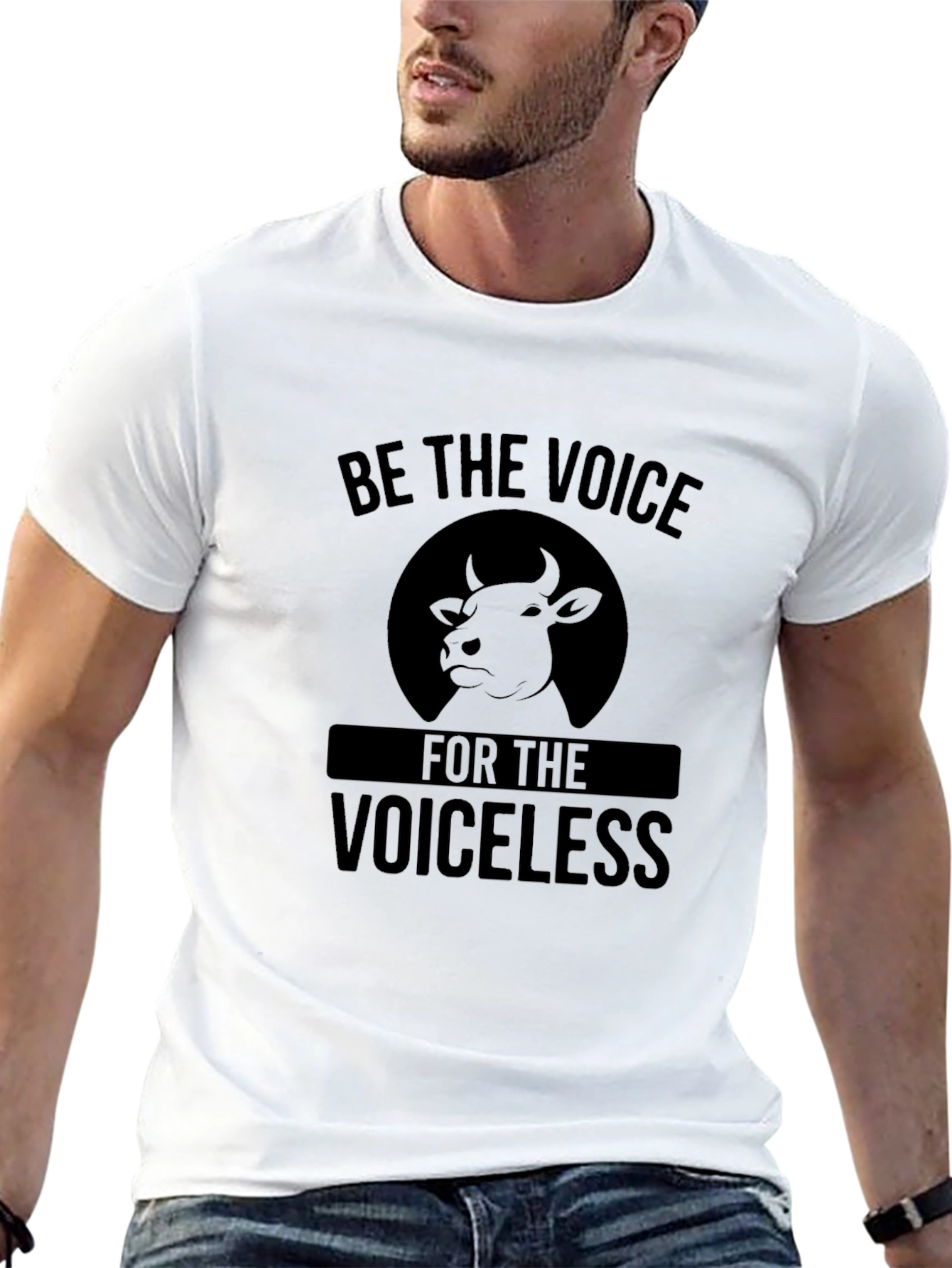 Black Be the Voice for the Voiceless T-Shirt view 13