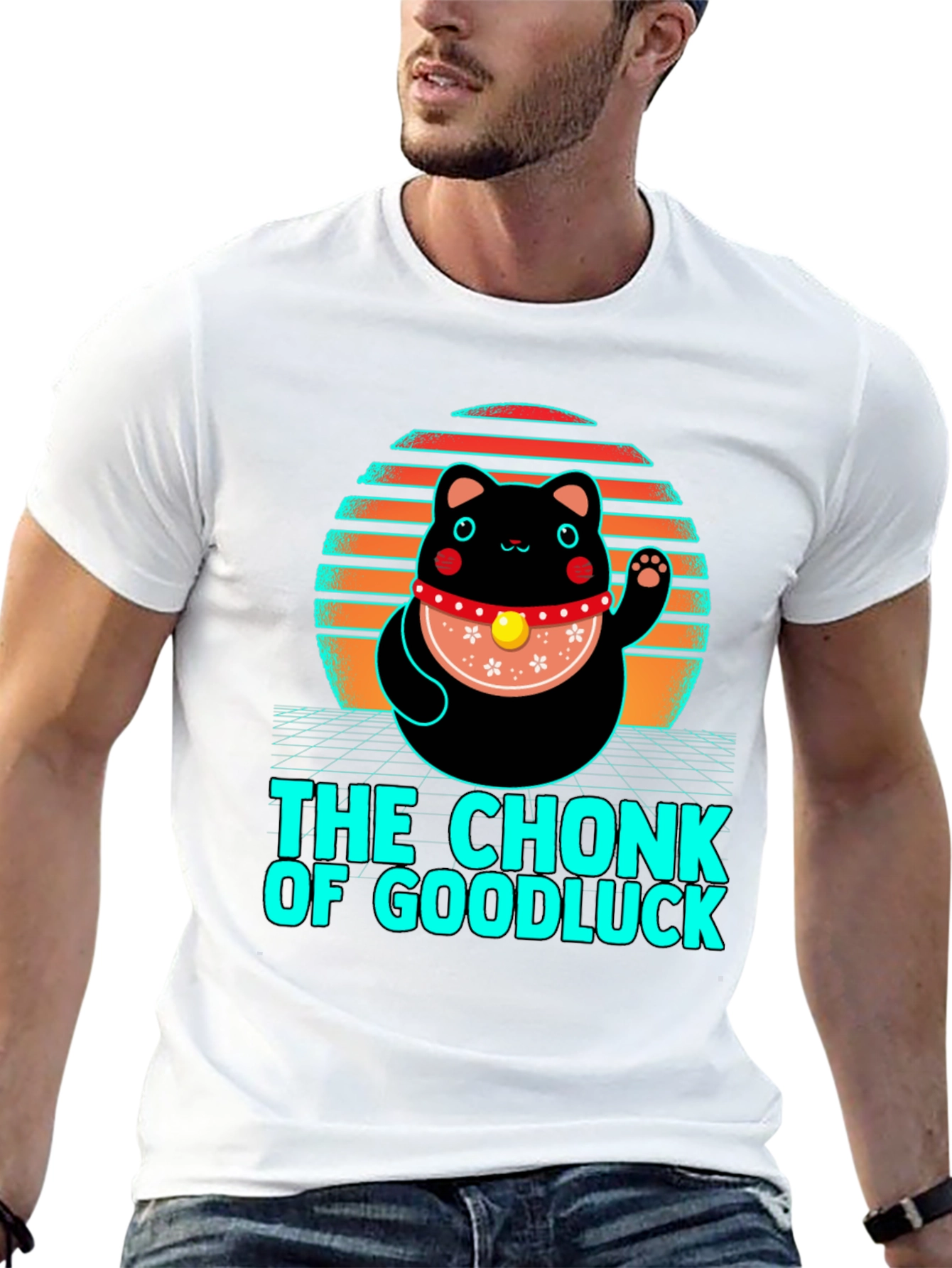 Black Chonk of Good Luck T-Shirt view 13