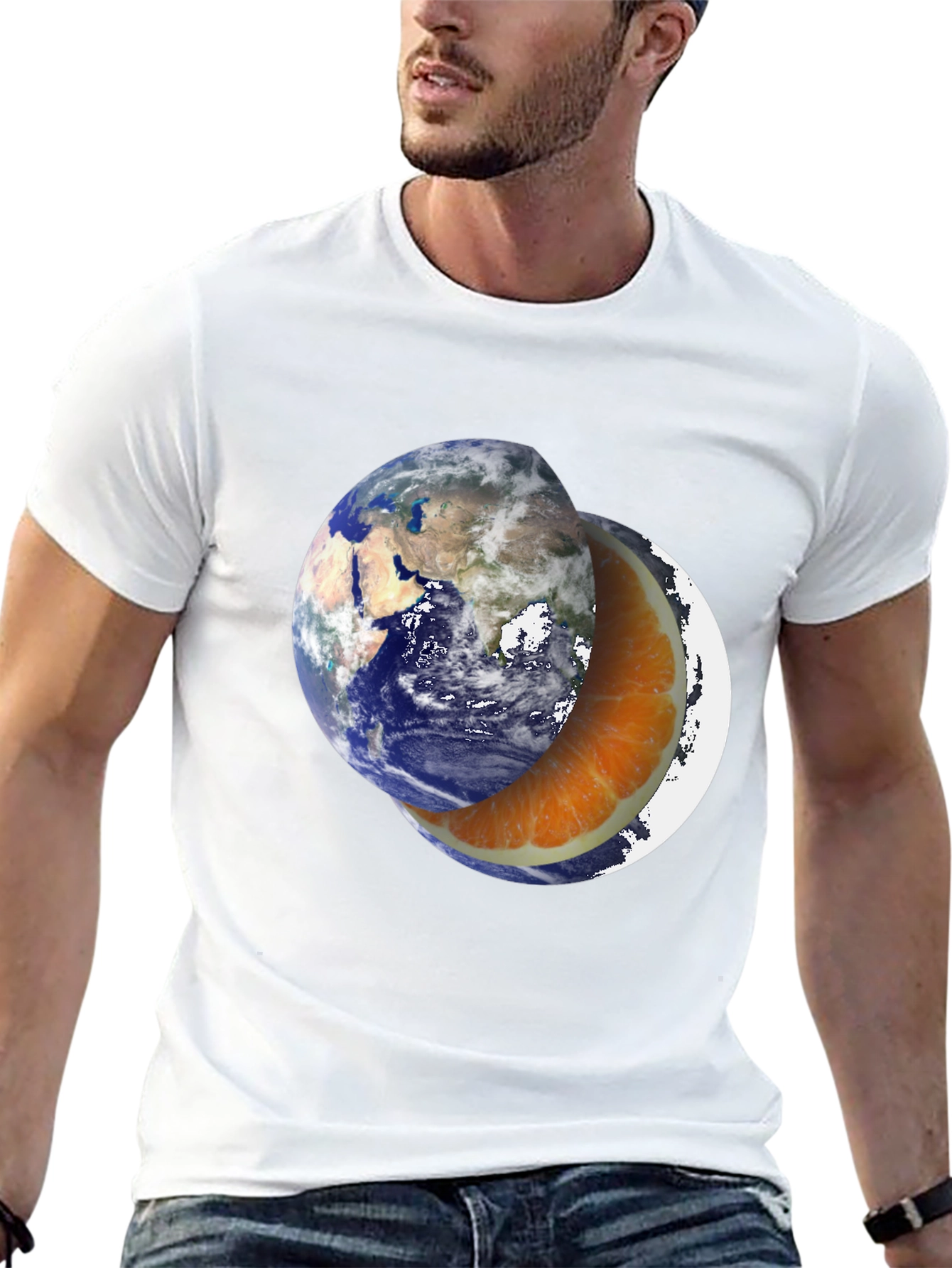 Earth Orange Slice Graphic T-Shirt - 13