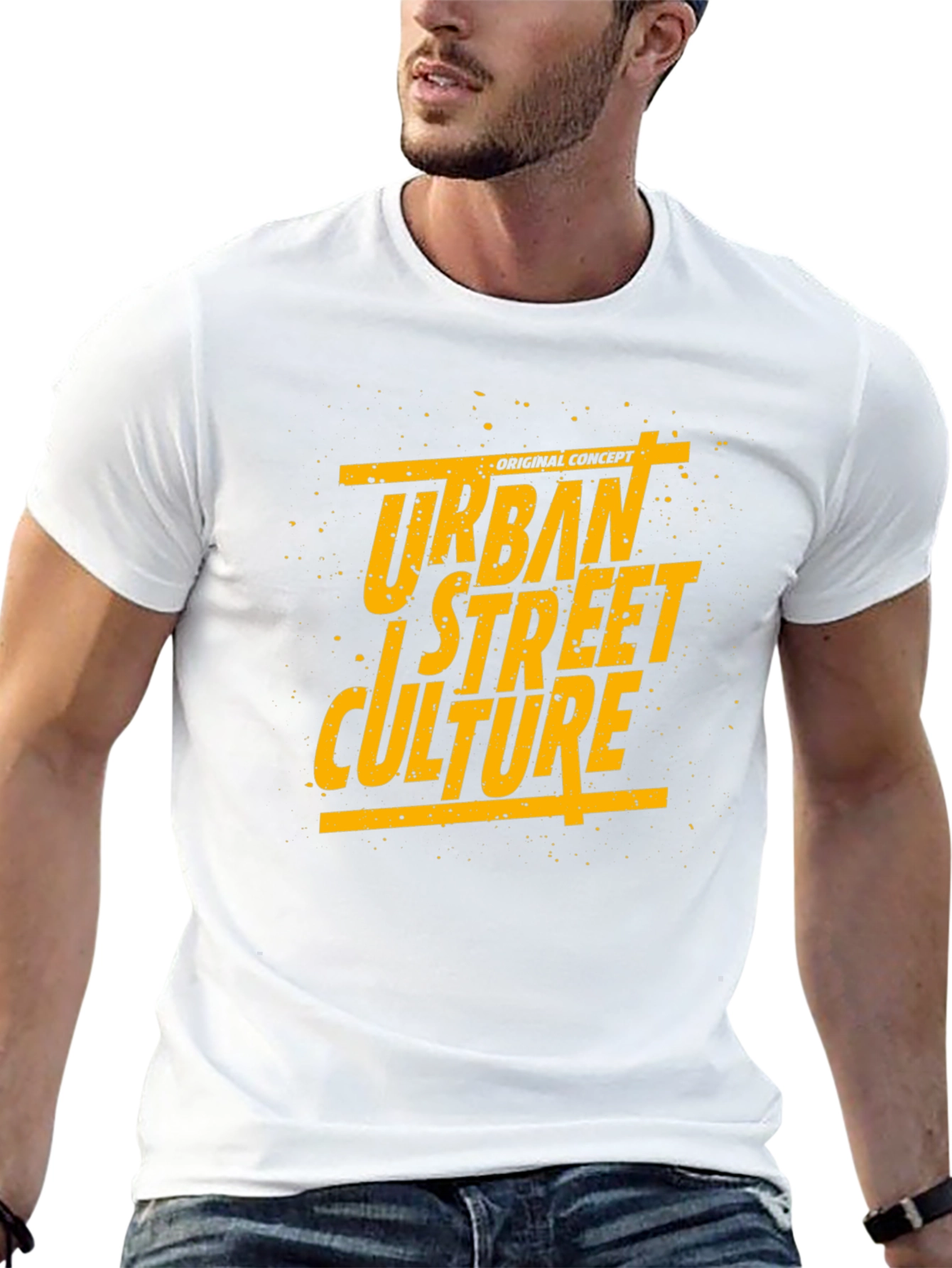Black Urban Street Culture Graphic T-Shirt view 13