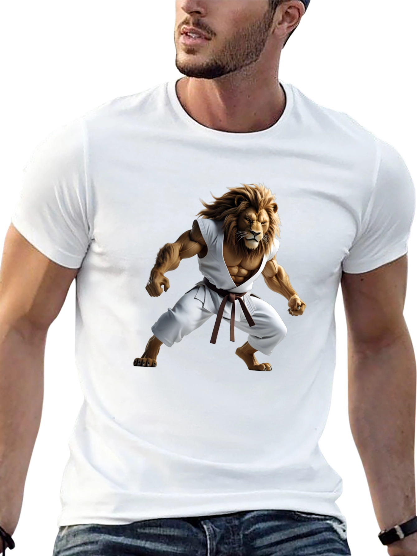 Black Lion Karate Master Black T-Shirt view 13