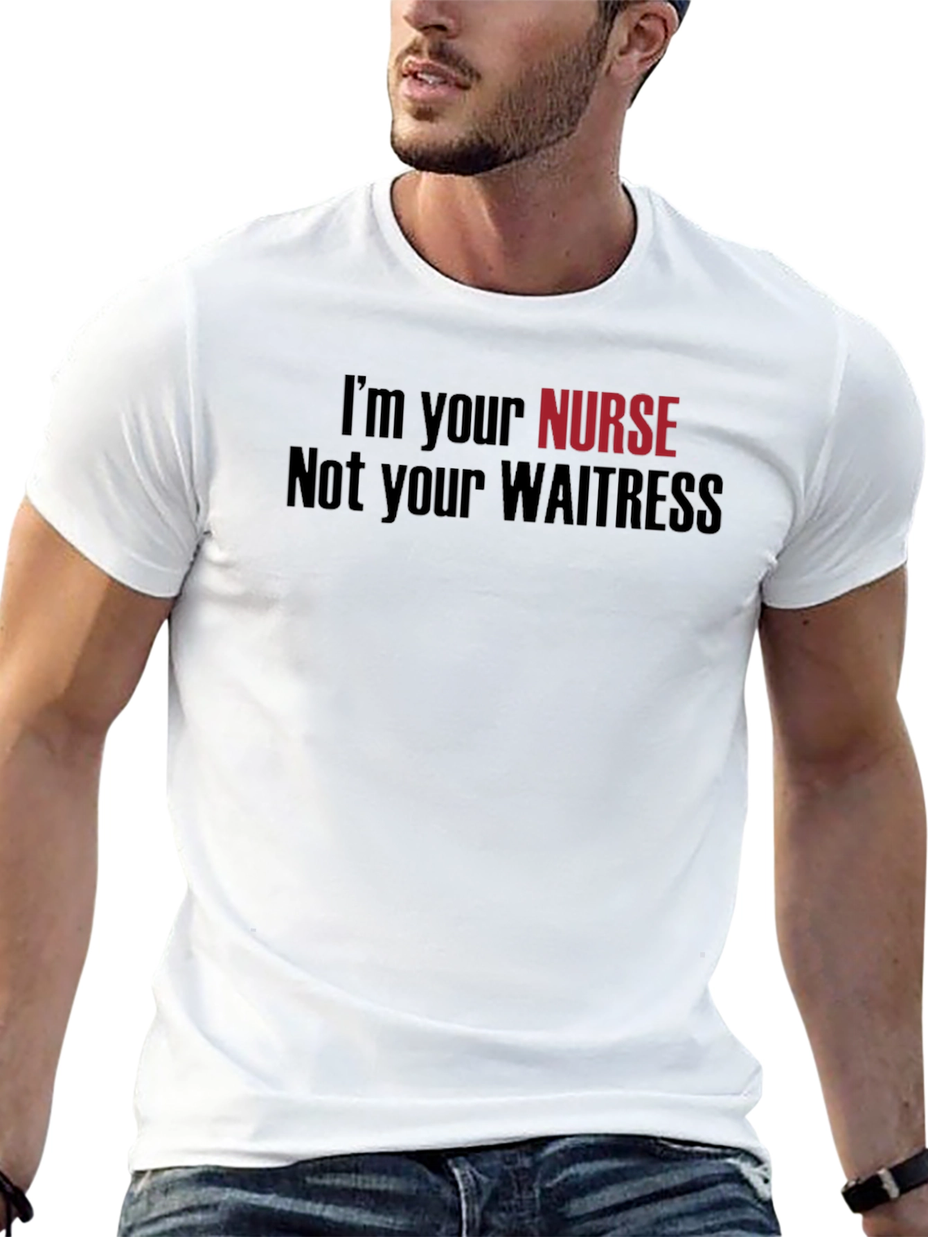 Black Nurse/Waitress Graphic T-Shirt view 13