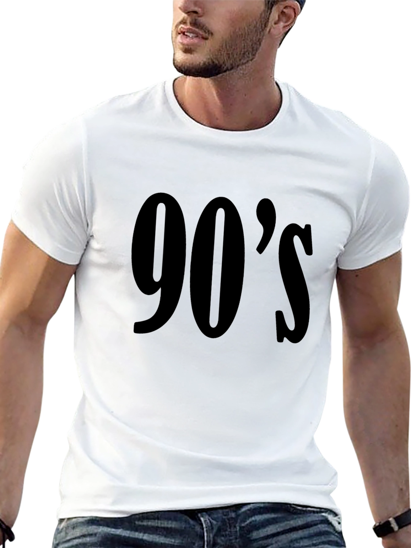 Black 90's Throwback Graphic Tee - Vintage Style view 13