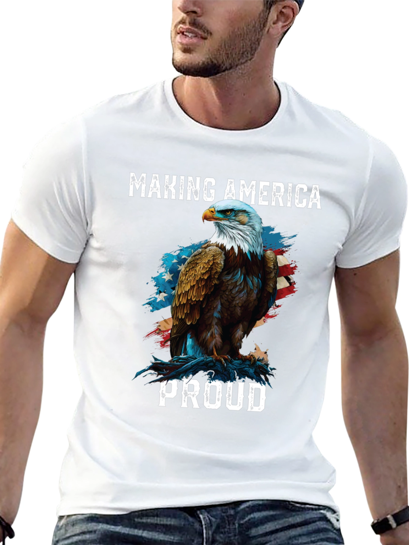 Black American Eagle Pride T-Shirt view 13