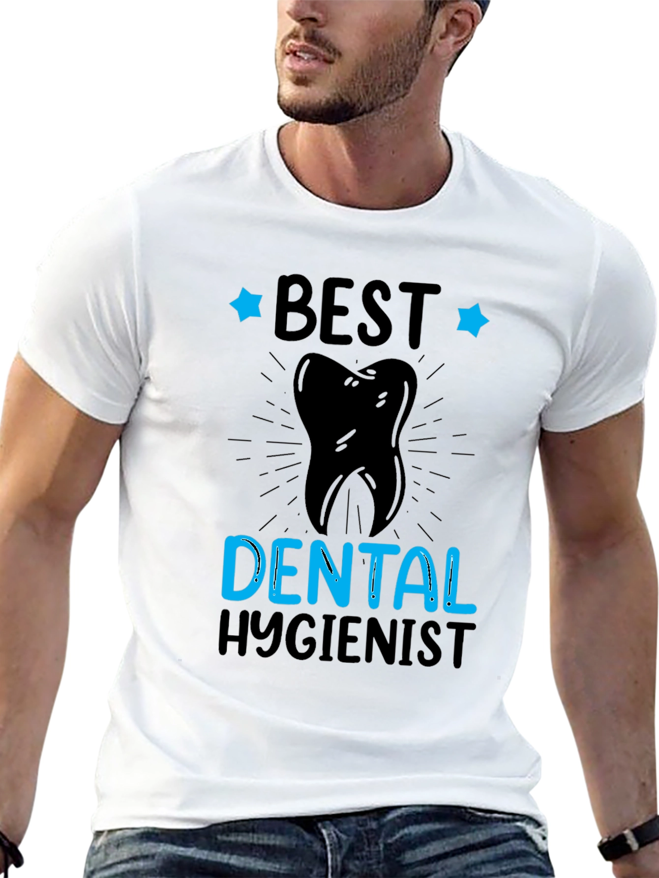 Black Best Dental Hygienist T-Shirt view 13