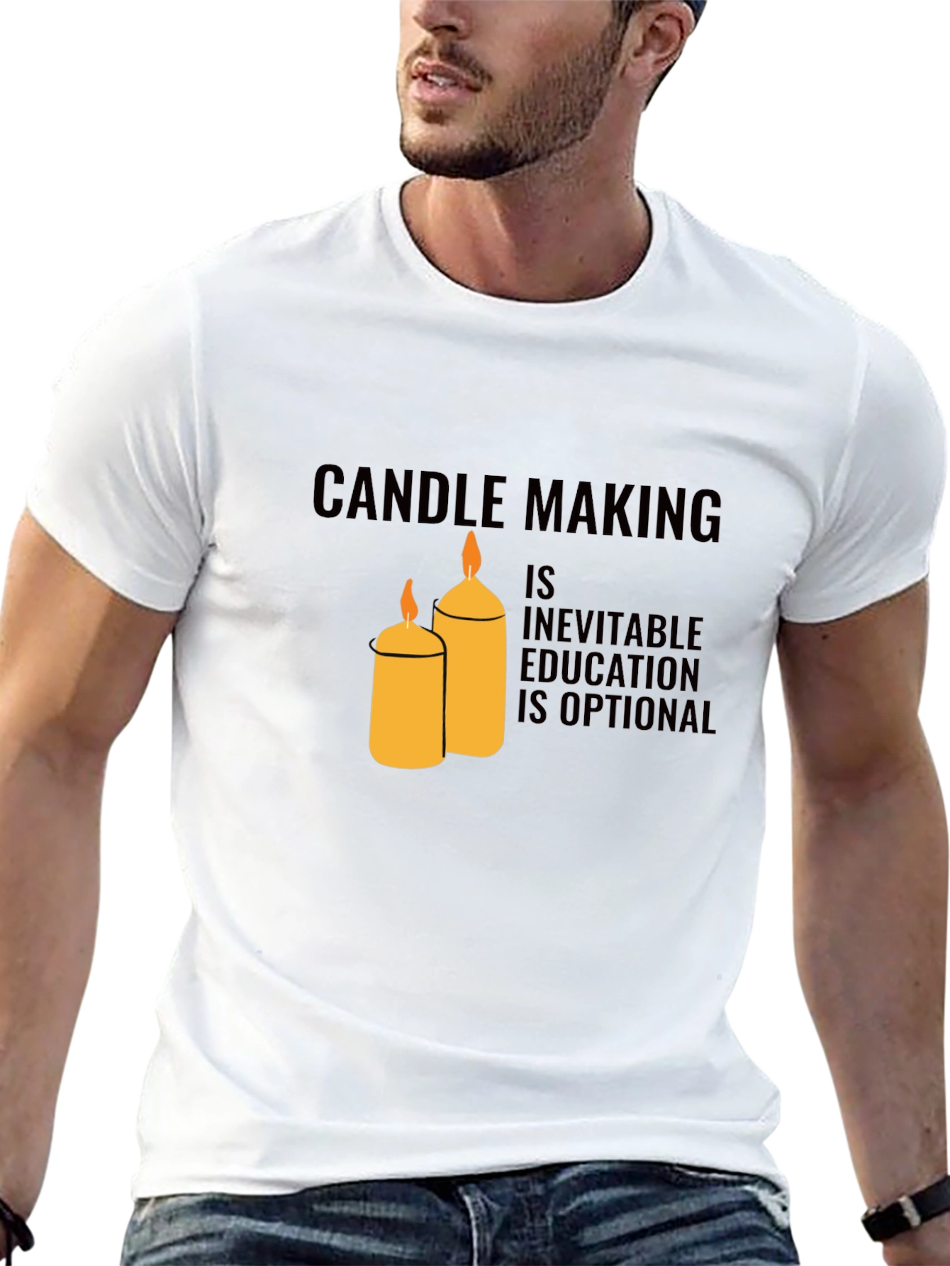Black Candle Making Inevitable T-Shirt view 13